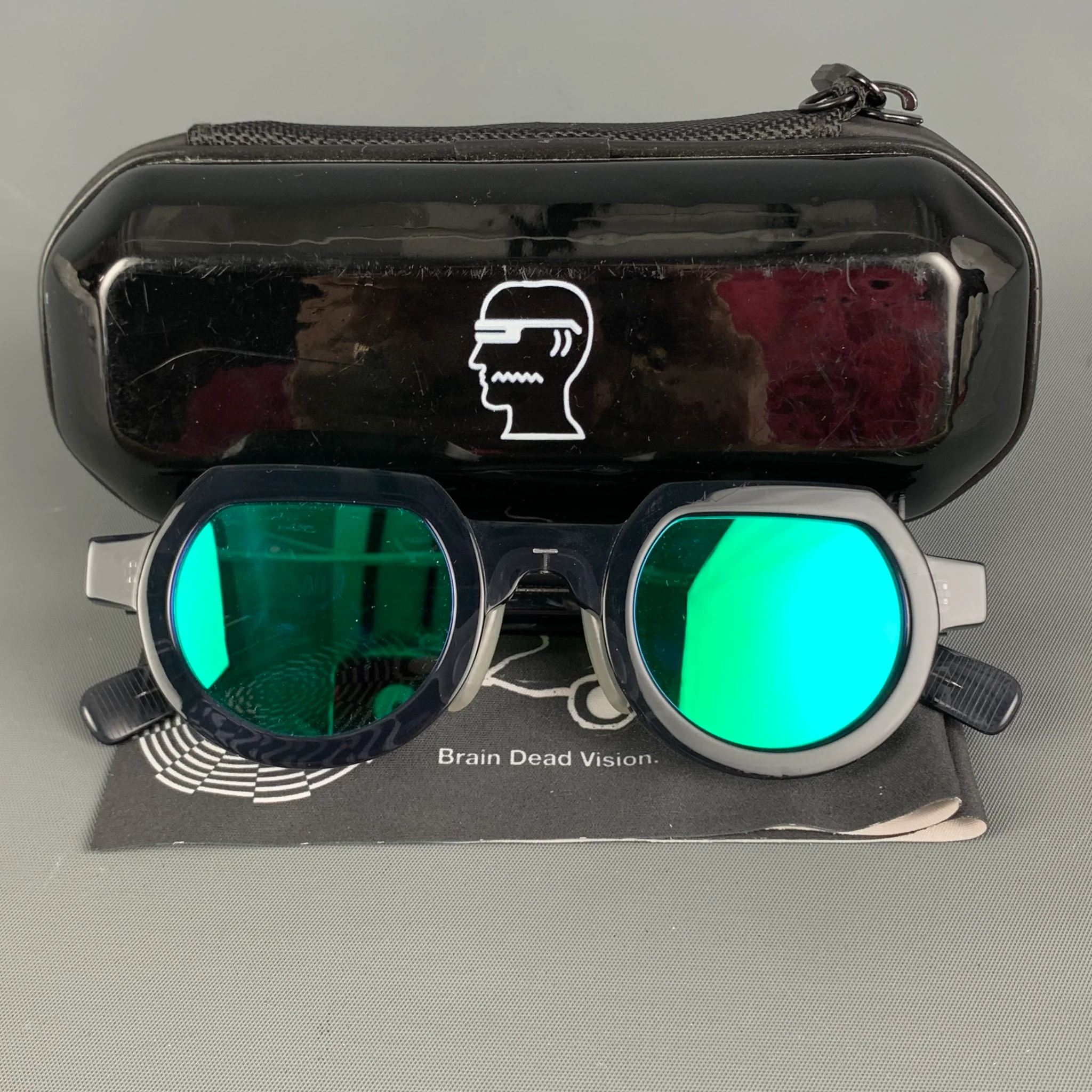 POST-MODERN PRIMITIVE EYE PROTECTIO Grey Acetate Sunglasses & Eyewear - Image 9