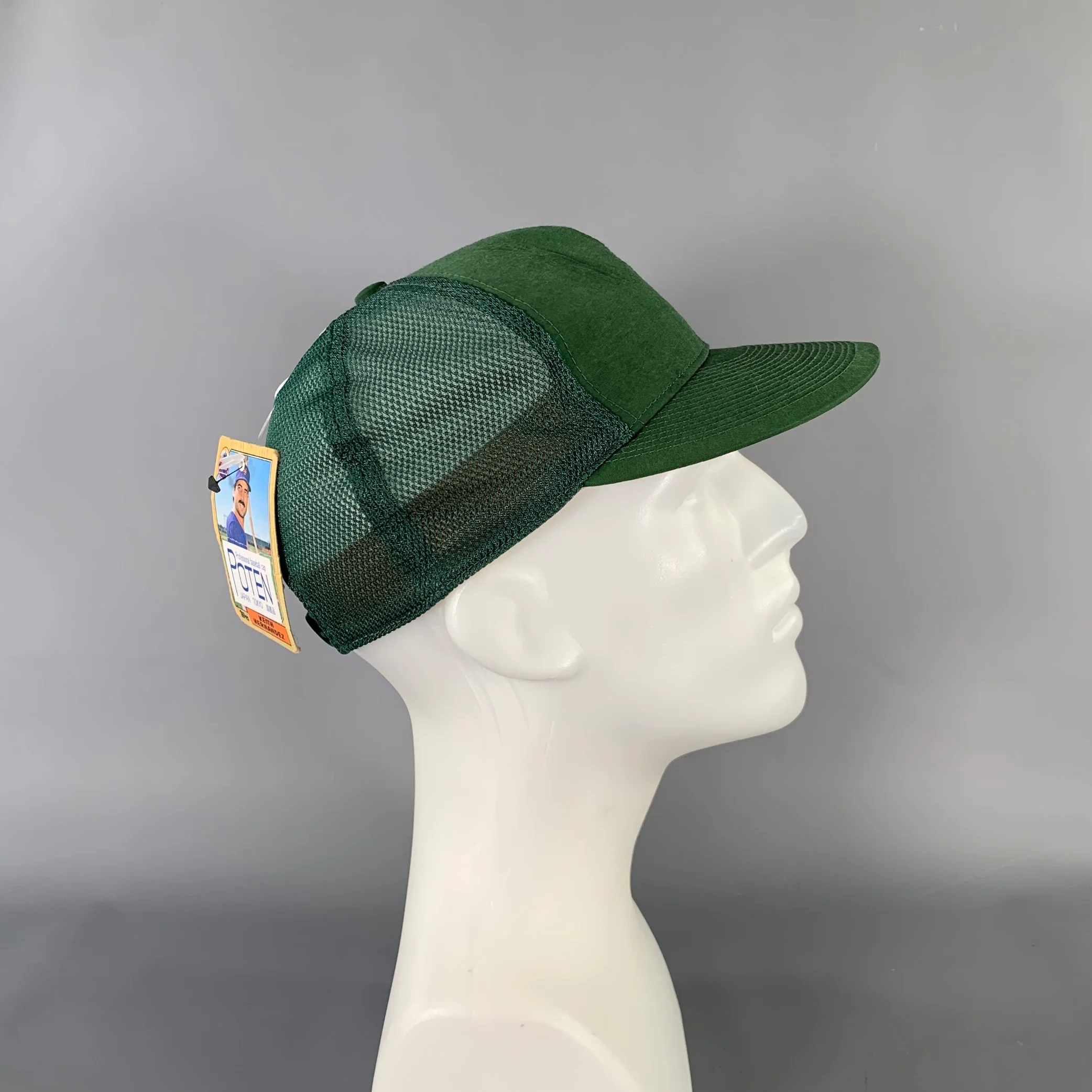 POTEN Size One Size Green Forest Green Mesh Cotton Nylon Hats