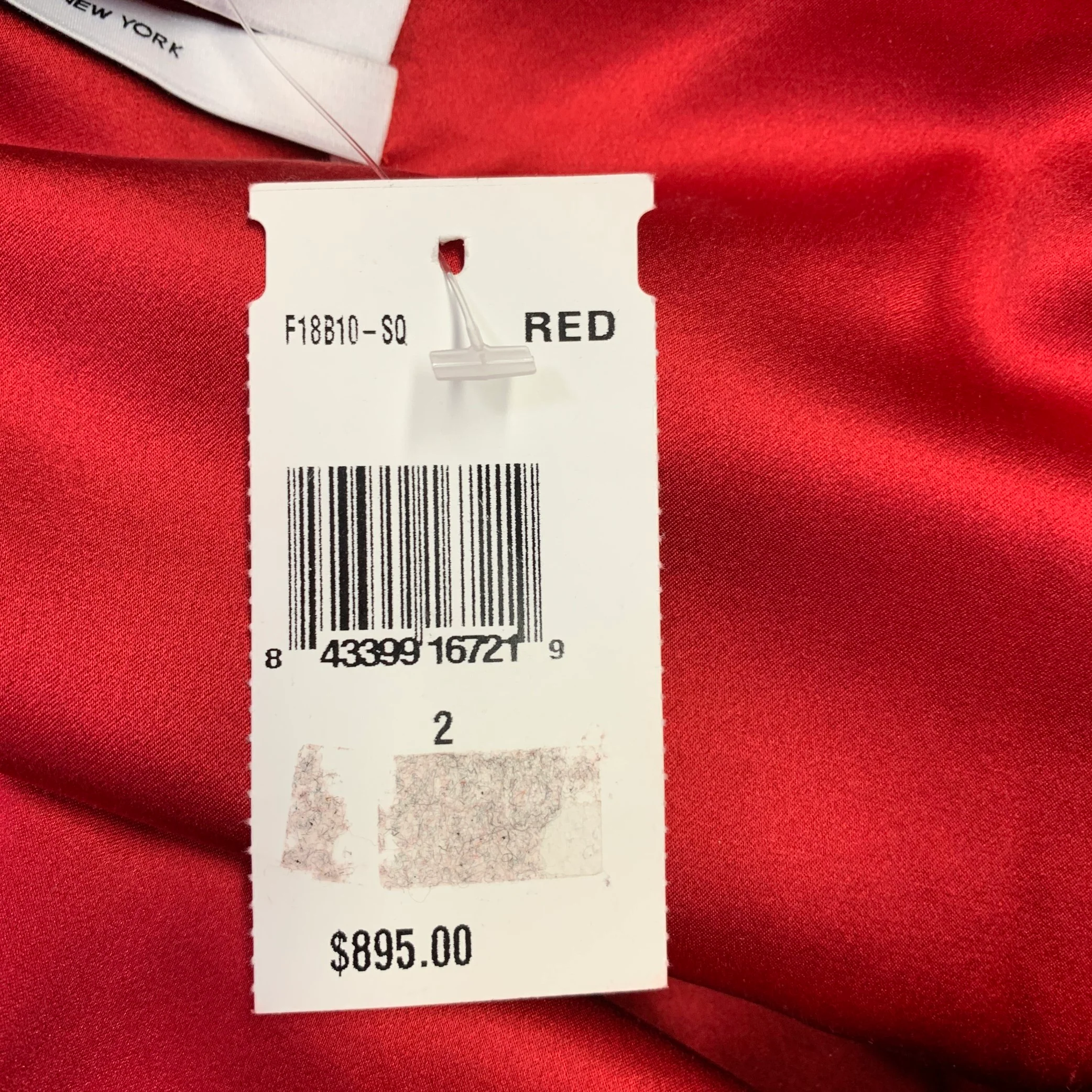 PRABAL GURUNG Size 2 Red Polyester Sequined Draped Dress Top - Image 6
