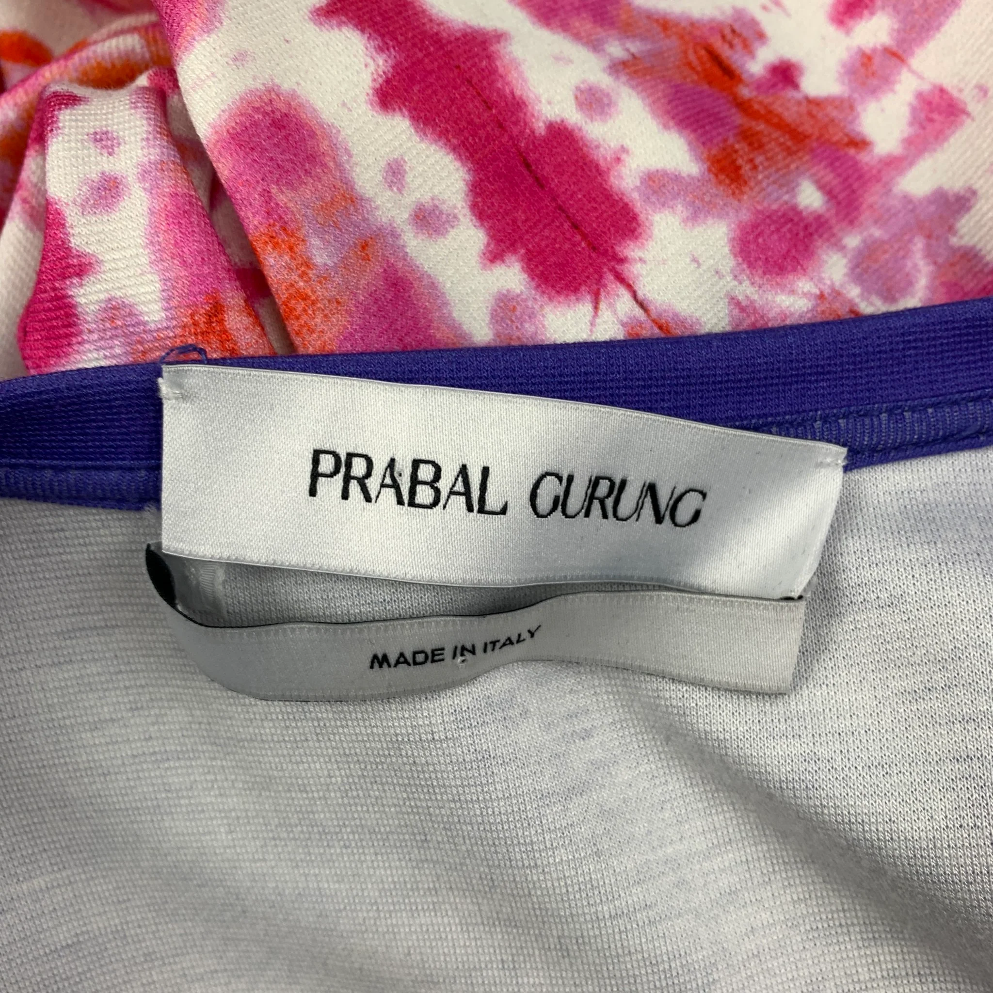PRABAL GURUNG Size M Multi-Color Viscose Body Suit Dress - Image 6