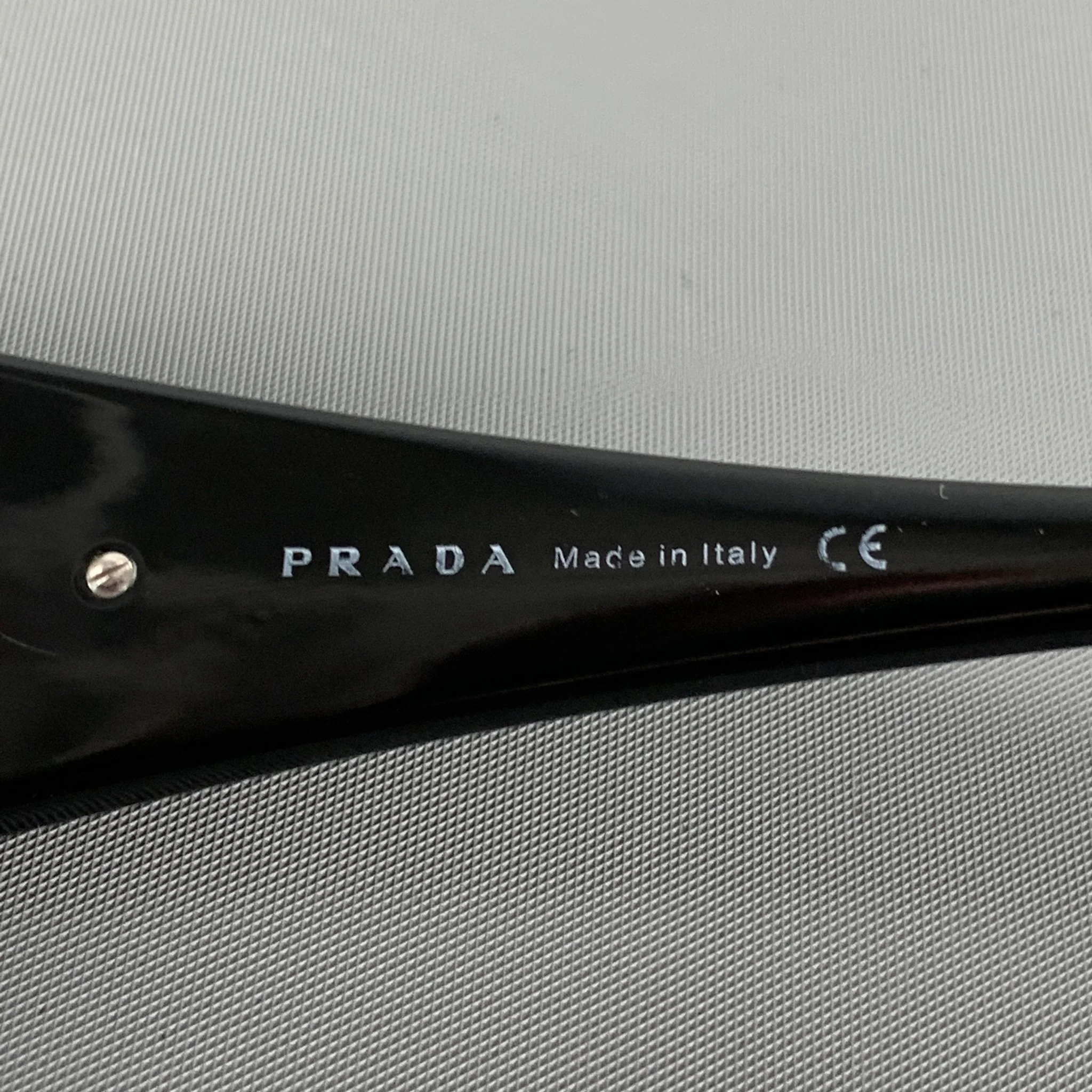 PRADA Black Acetate Sunglasses - Image 6