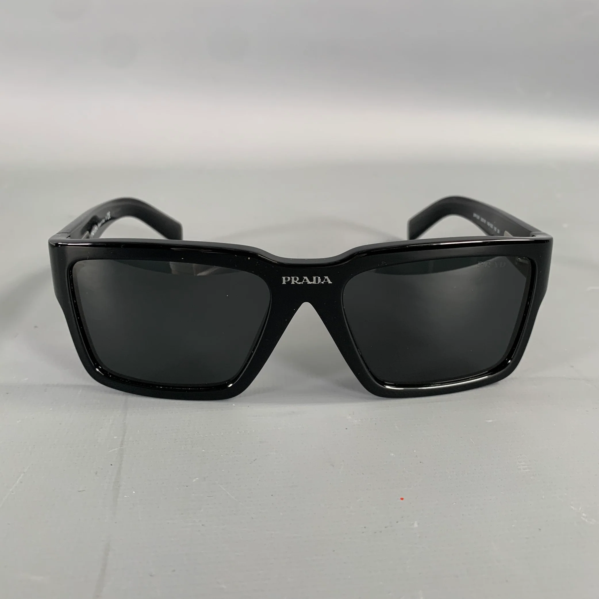 PRADA Black Dark Grey PR 09YS Acetate Sunglasses & Eyewear