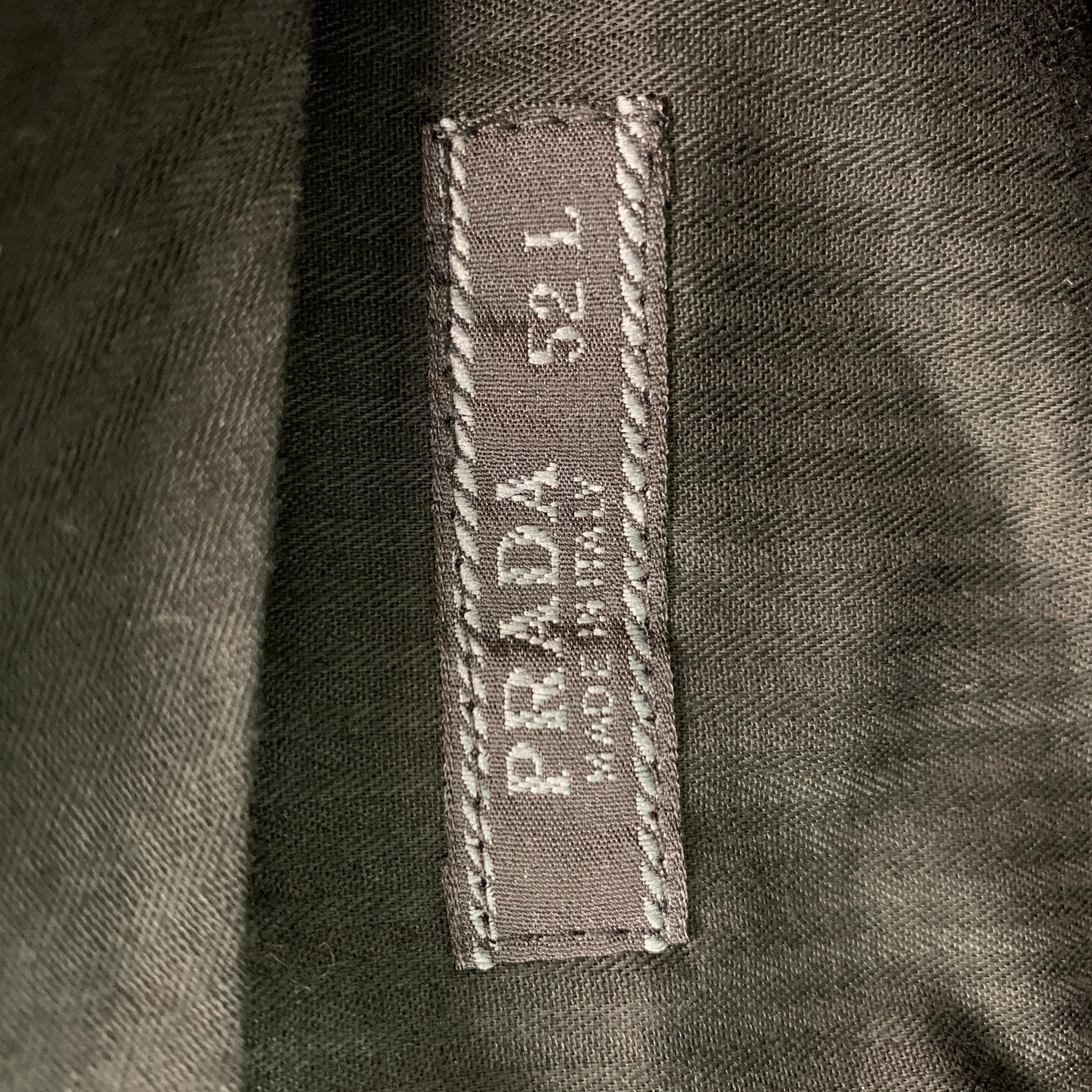 PRADA Chest Size 40 Navy Blue Stripe Cotton Single breasted 34 32 Suit - Image 13