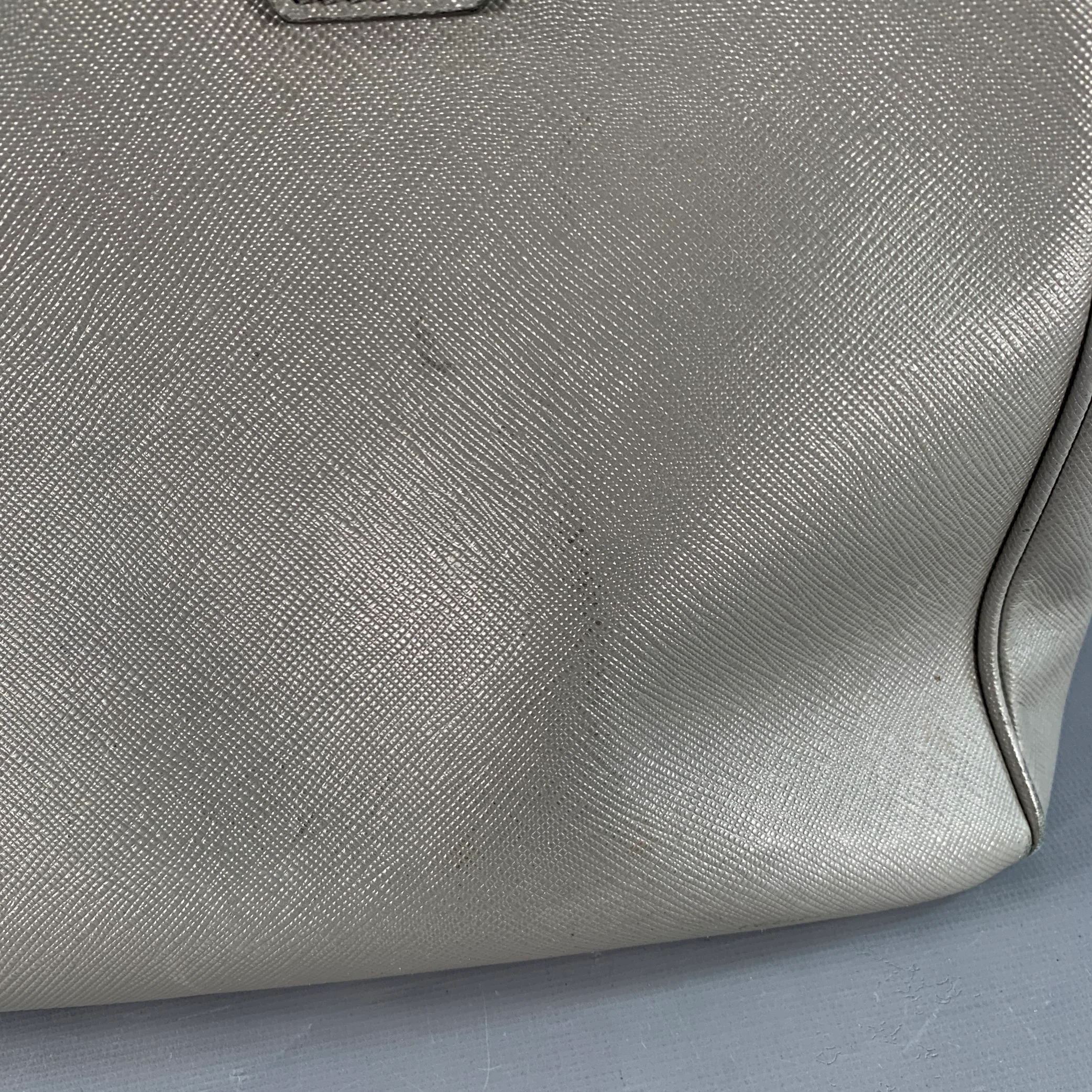 PRADA Galleria Grey Saffiano Leather Top Handles Handbag - Image 11