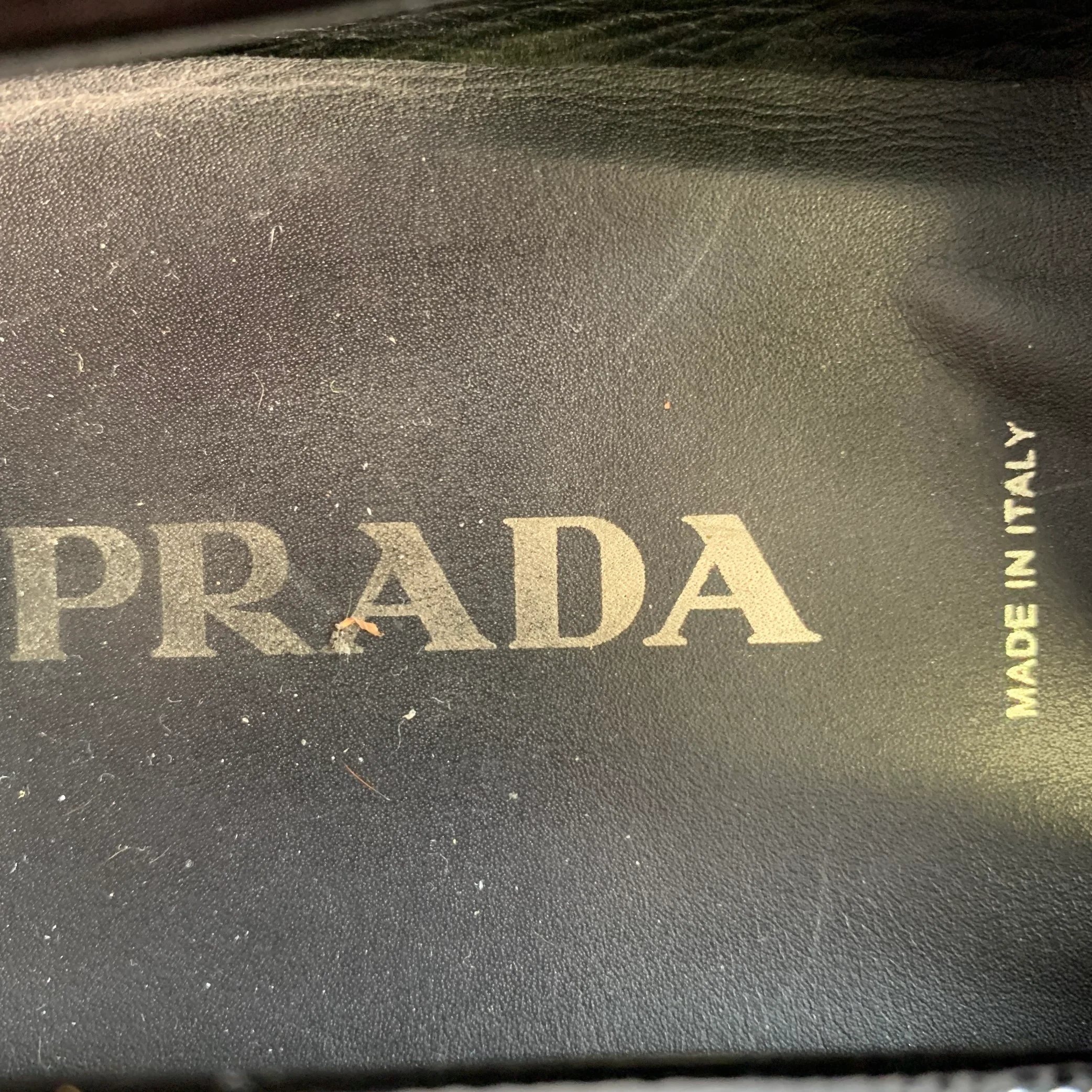 PRADA Size 10.5 Black Patent Leather Slip On Drivers Loafers - Image 7