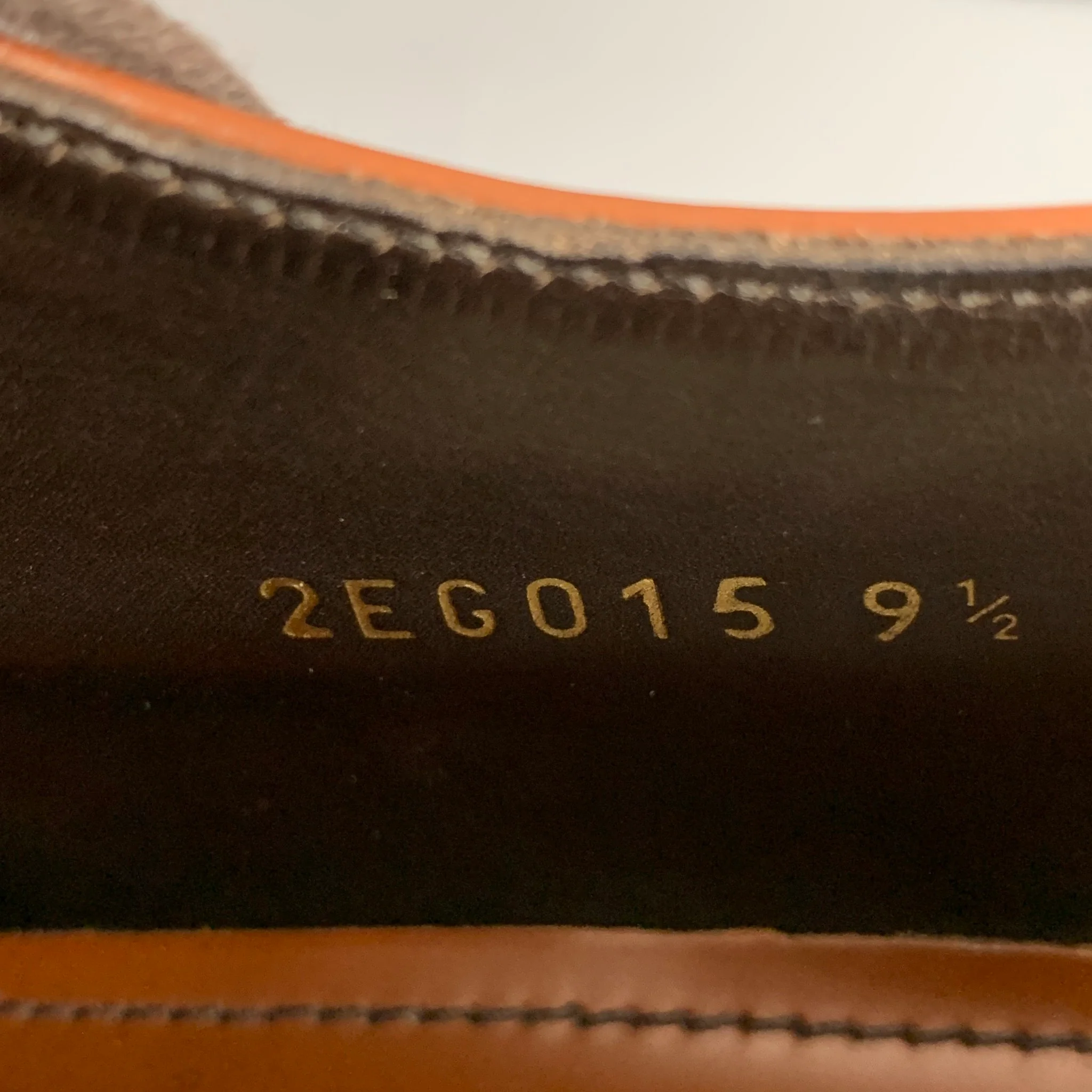 PRADA Size 10.5 Tan Perforated Leather Wingtip Lace Up Shoes - Image 7