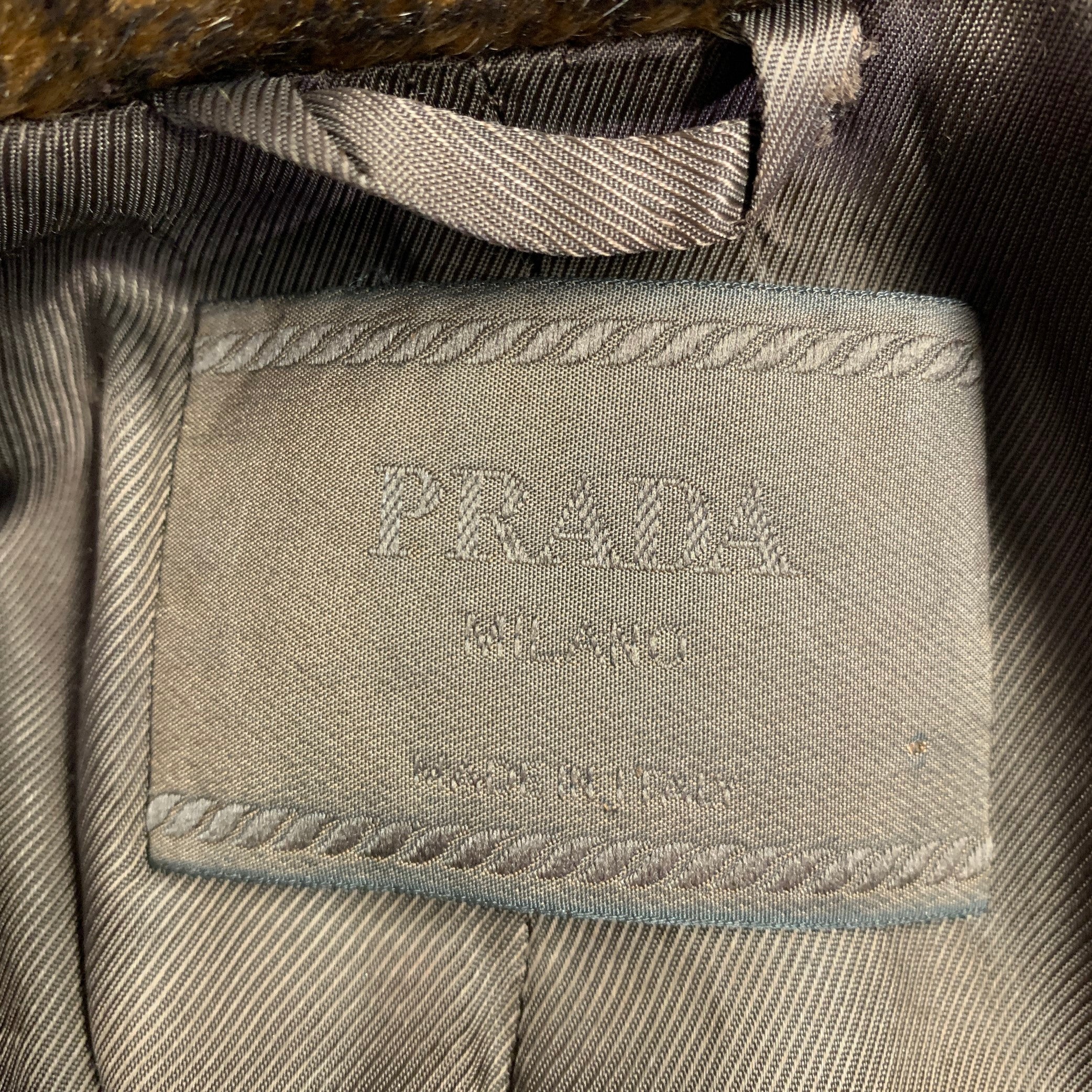 PRADA Size 2 Brown Camel Mohair Faux Fur Coat - Image 4