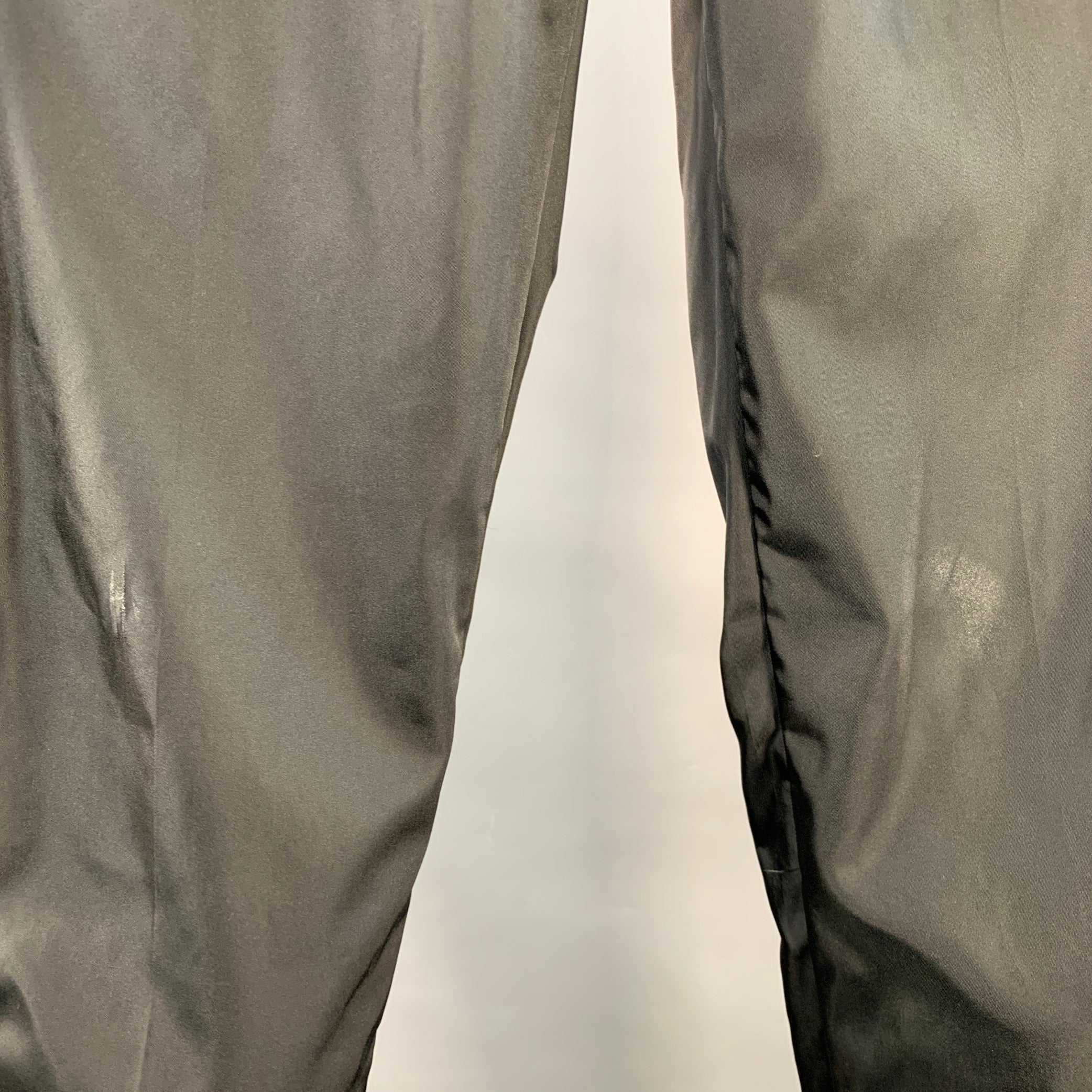 PRADA Size 34 Black Nylon Elastic Waistband Casual Pants - Image 4