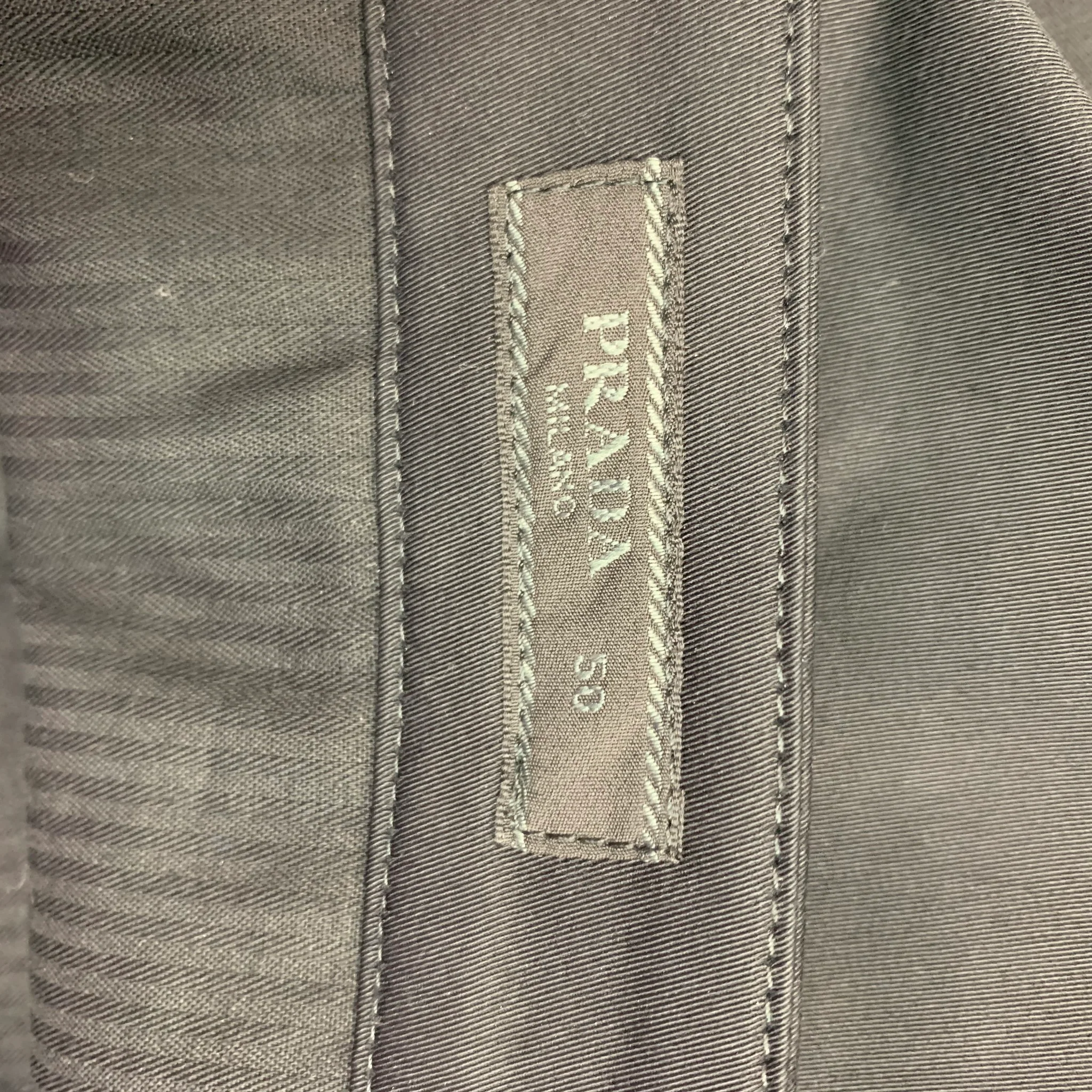 PRADA Size 34 Black Solid Cotton / Elastane Zip Fly Dress Pants - Image 3