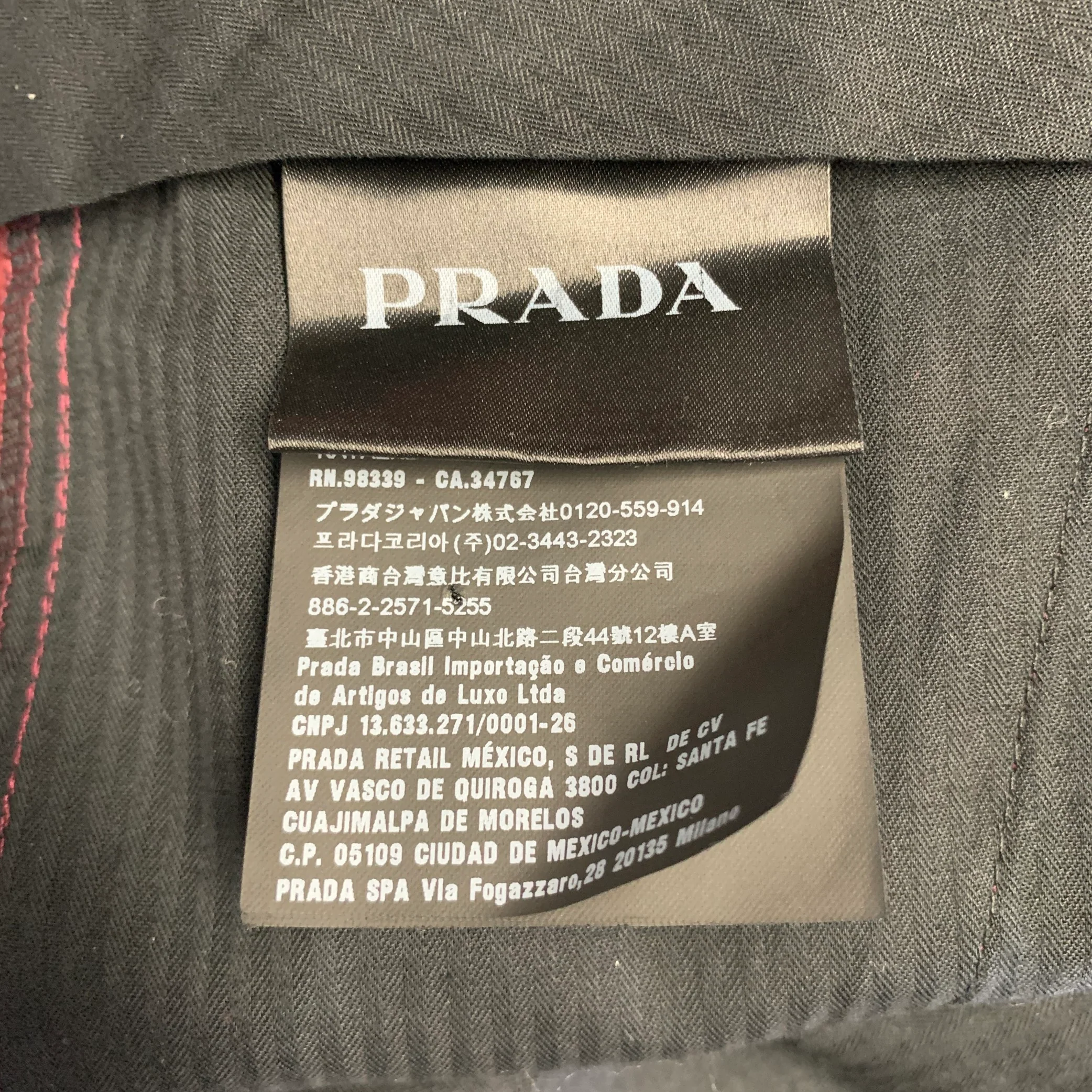 PRADA Size 34 Burgundy Cotton Blend Zip Fly Dress Pants - Image 3