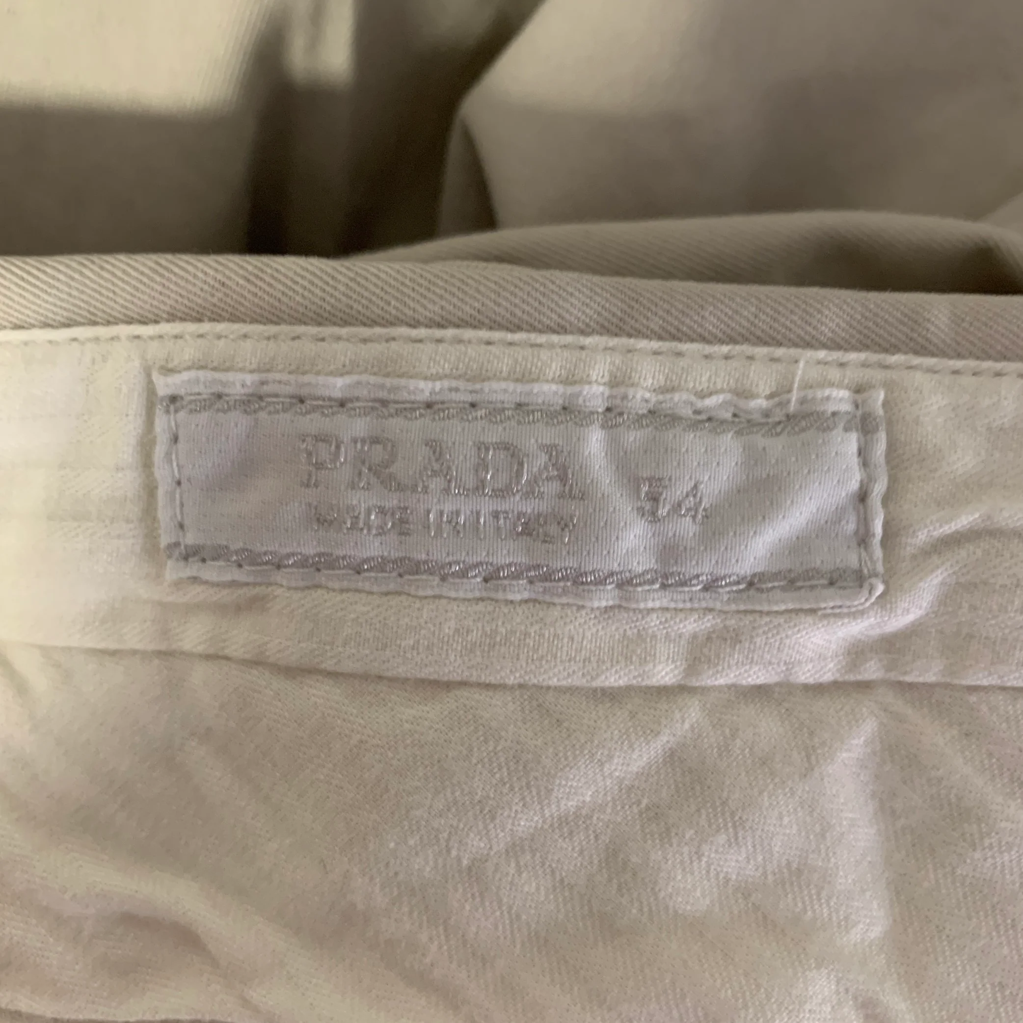 PRADA Size 36 Khaki Cotton Zip Fly Casual Pants - Image 4