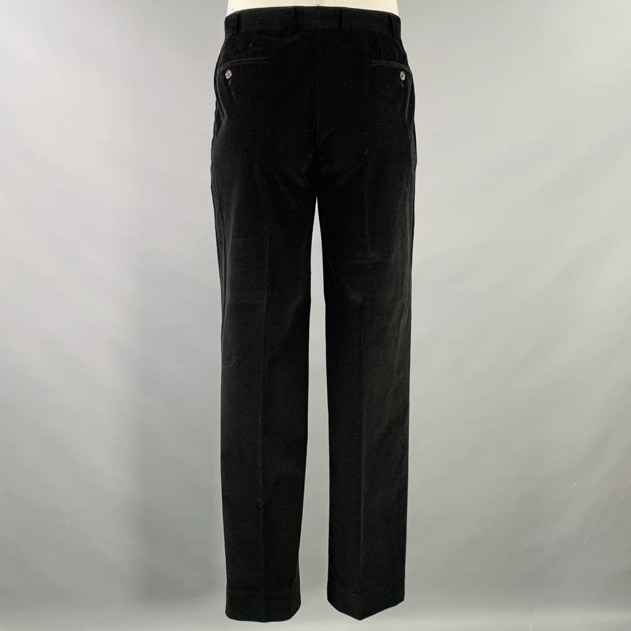 PRADA Size 42 Long Corduroy Cotton Blend Single Breasted Notch Lapel Suit - Image 5