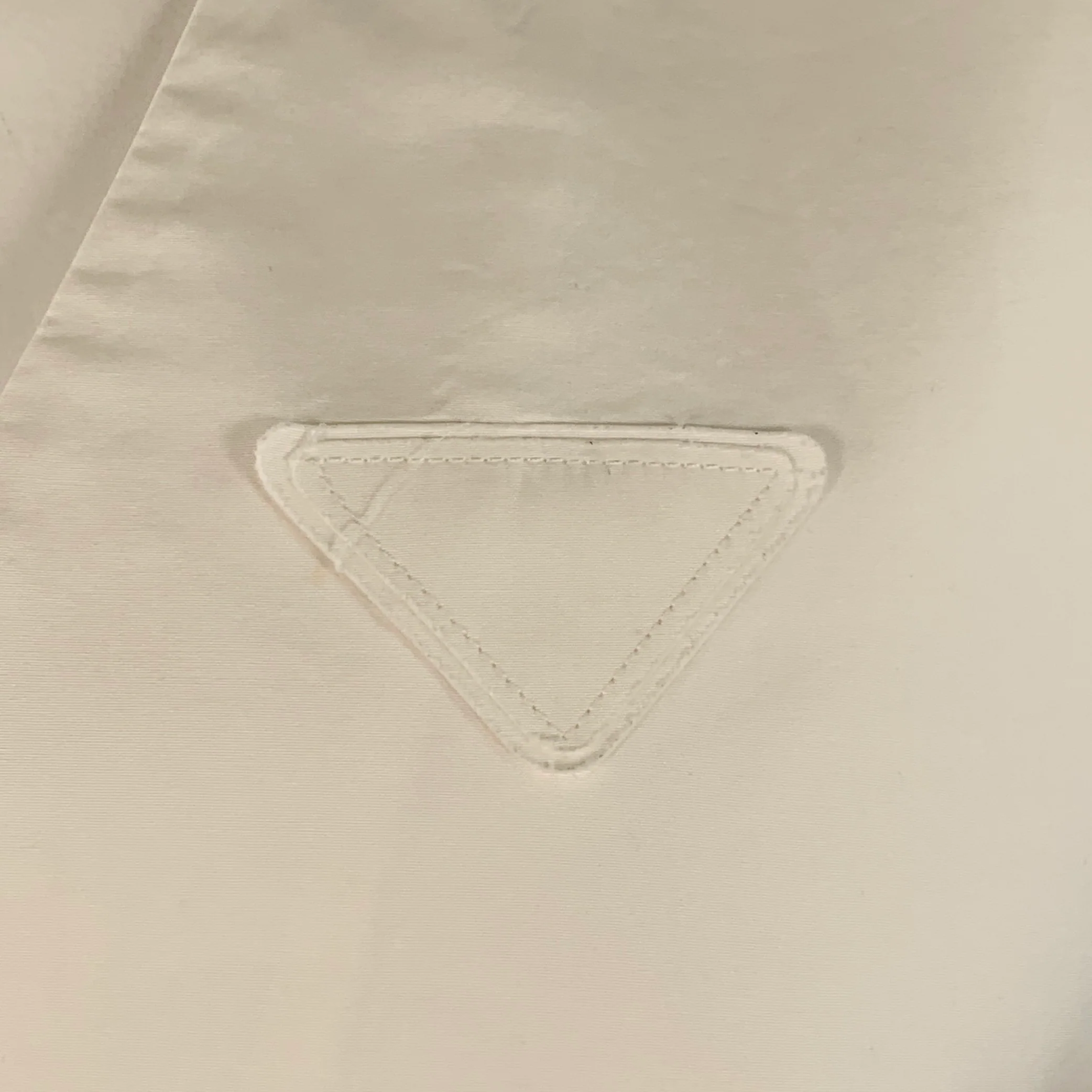 PRADA Size 44 White Cotton Logo Hidden Buttons Vest - Image 2