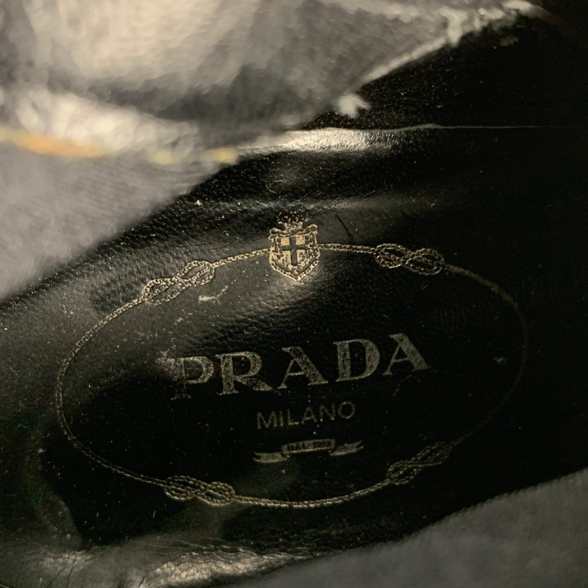 PRADA Size 7.5 Black Solid Patent Leather Side Zipper Boots - Image 8
