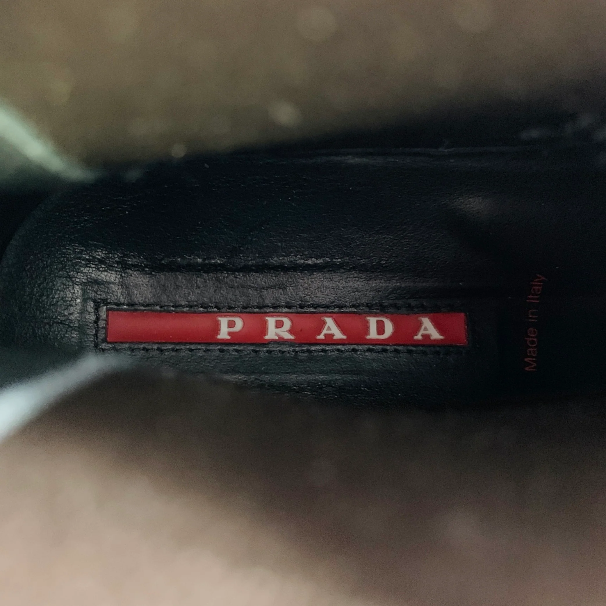 PRADA Size 8.5 Black Leather Chelsea Ankle Boots - Image 7