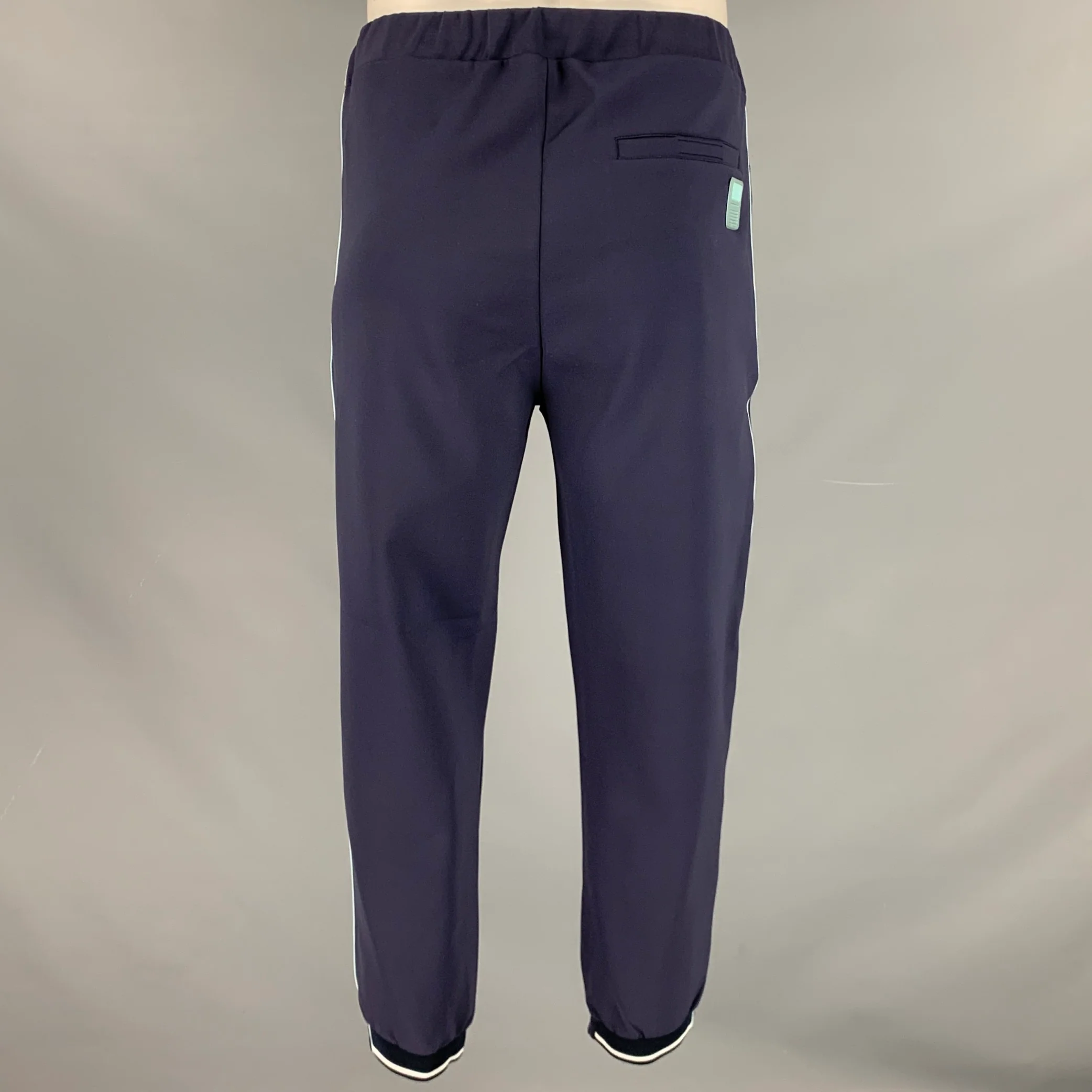 PRADA Size L Navy Polyamide Blend Sweatpants Casual Pants - Image 2