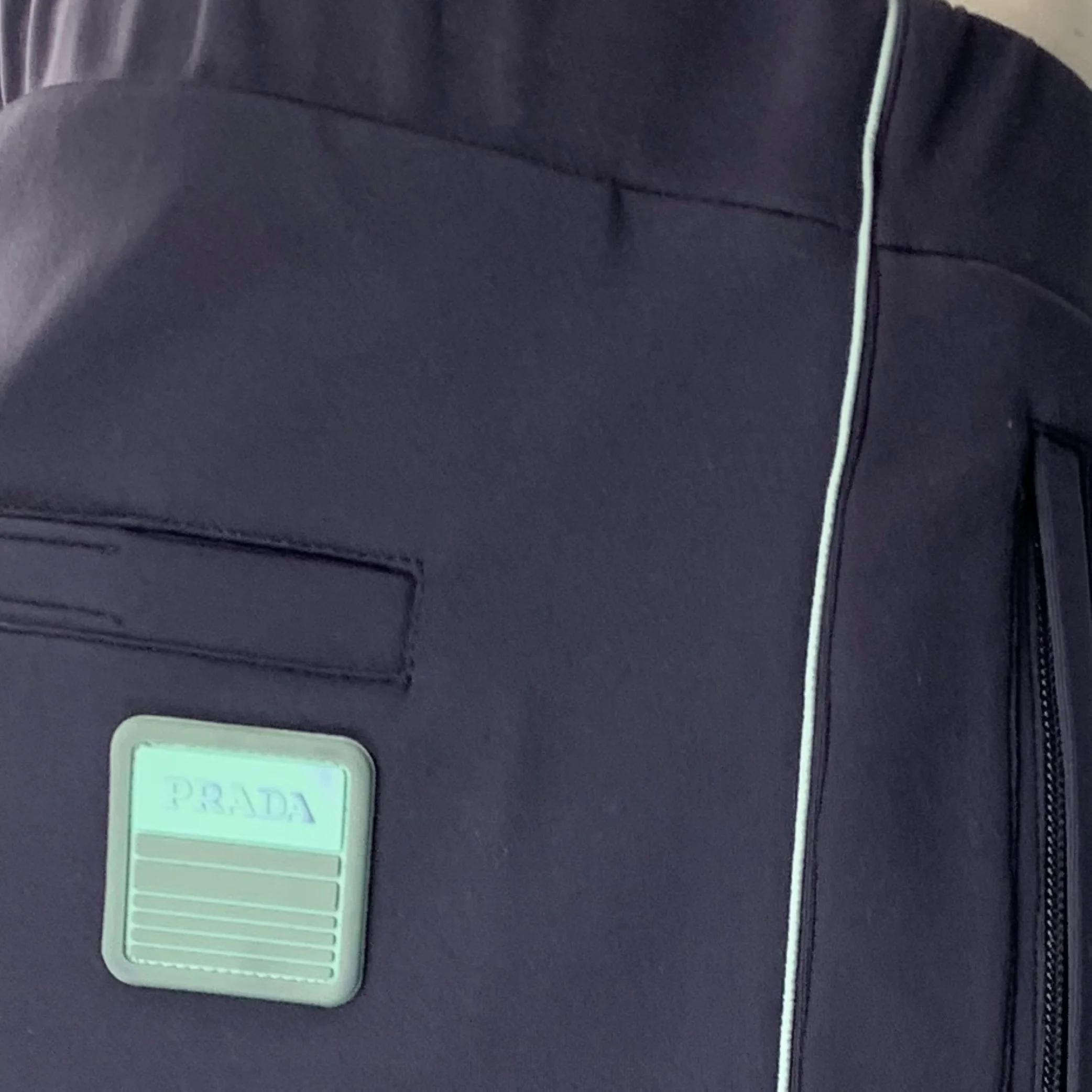 PRADA Size L Navy Polyamide Blend Sweatpants Casual Pants - Image 3