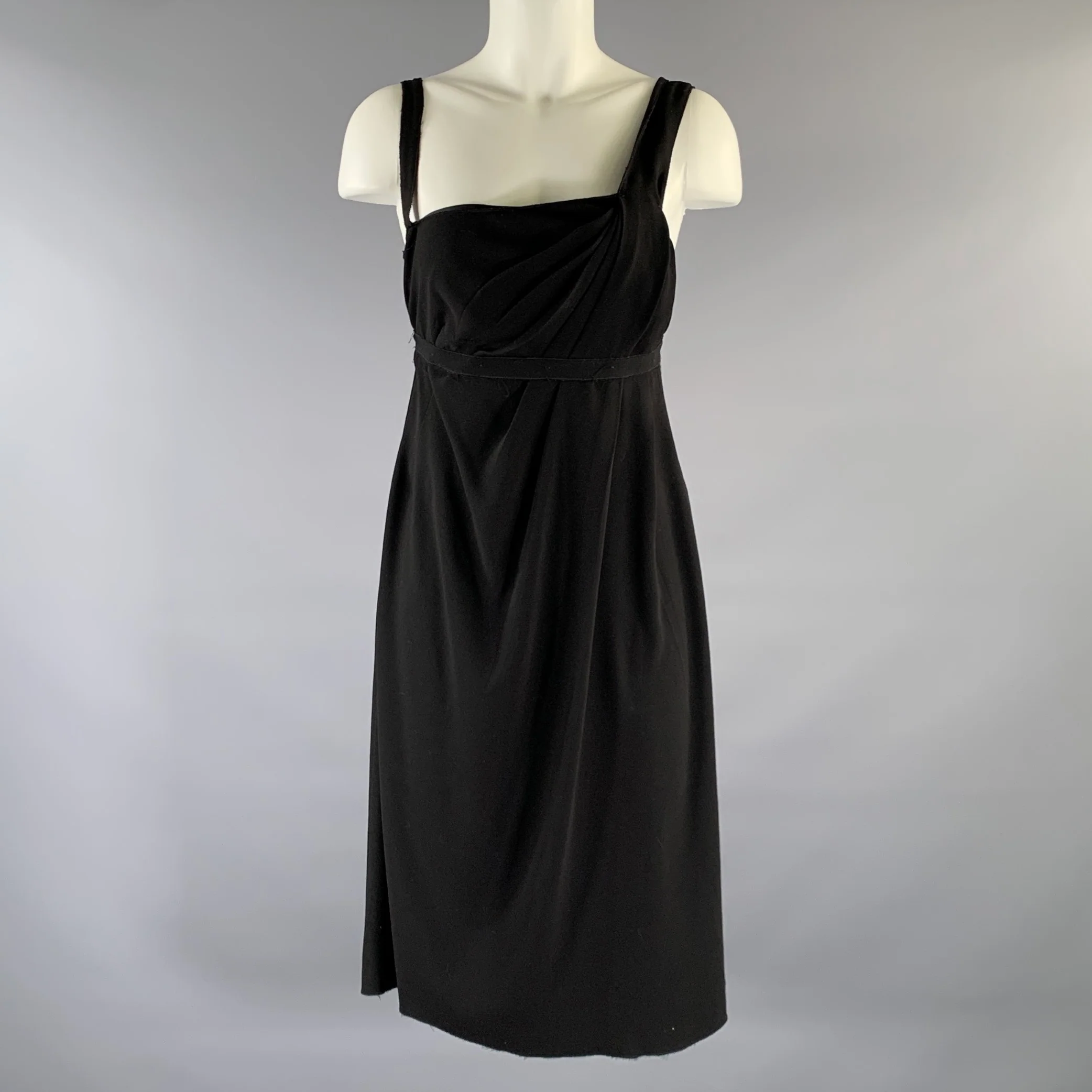 PRADA Size M Crepe P3772 Midi Knee-Length Dress