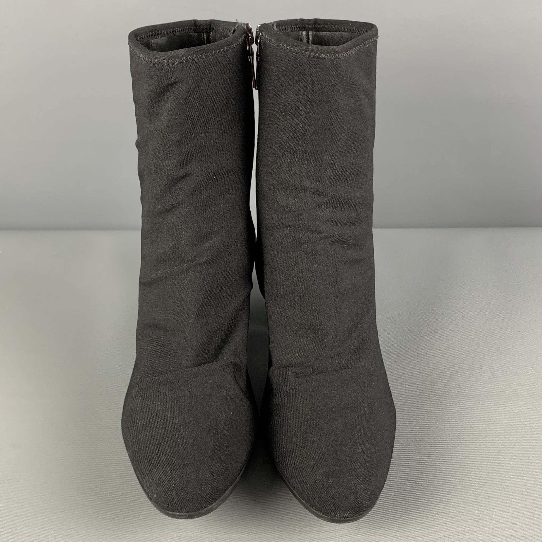 PRADA SPORT Size 8 Black Nylon Ankle Boots - Image 4
