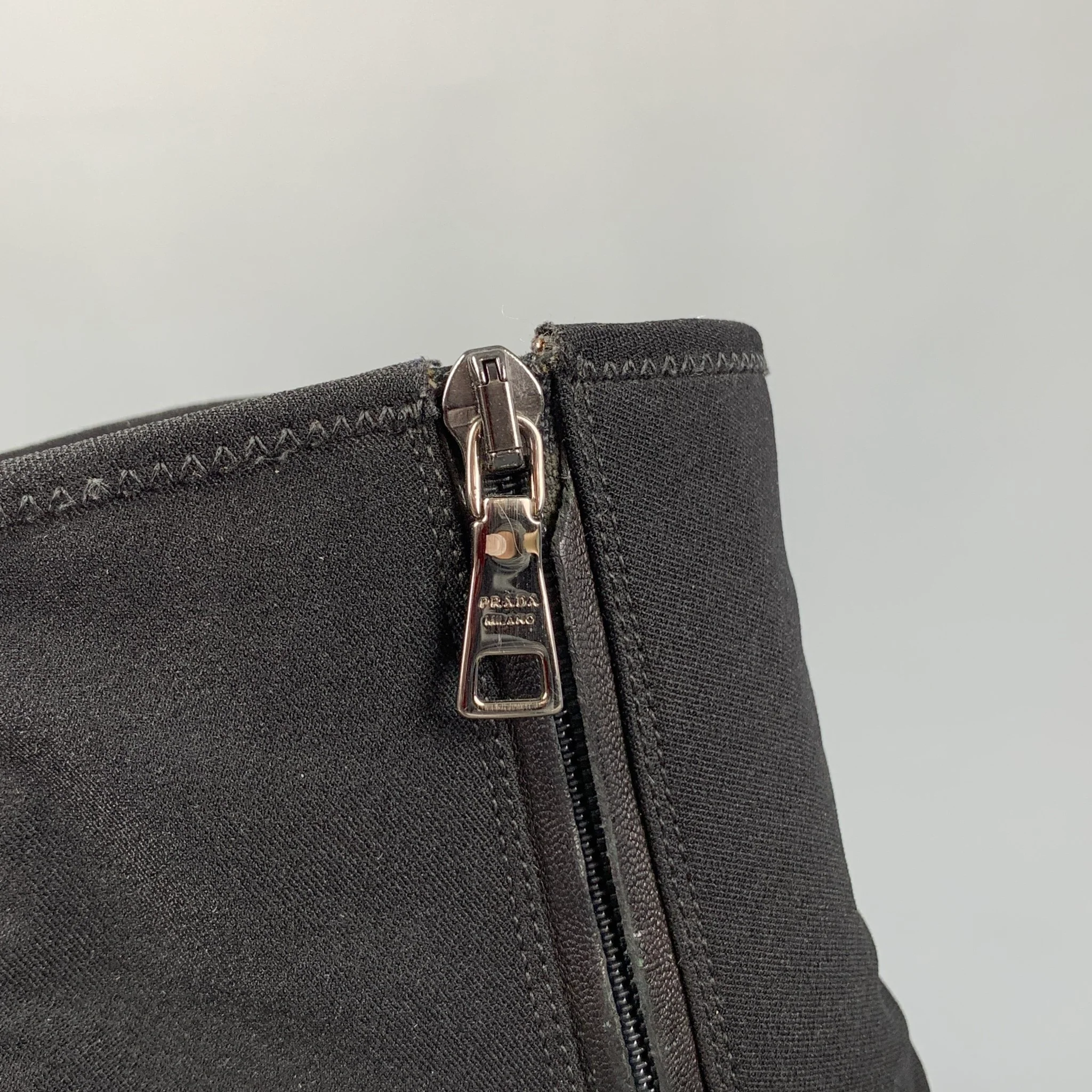 PRADA SPORT Size 8 Black Nylon Ankle Boots - Image 6
