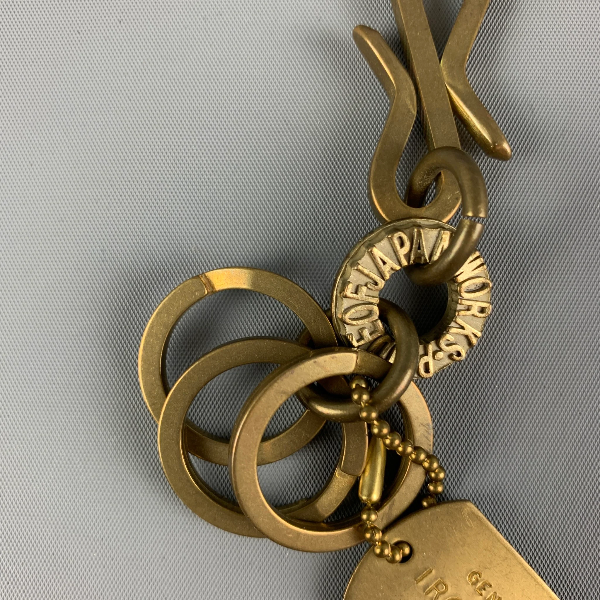 PRIDE OF JAPAN Bronze Iron Heart Key Chain - Image 2