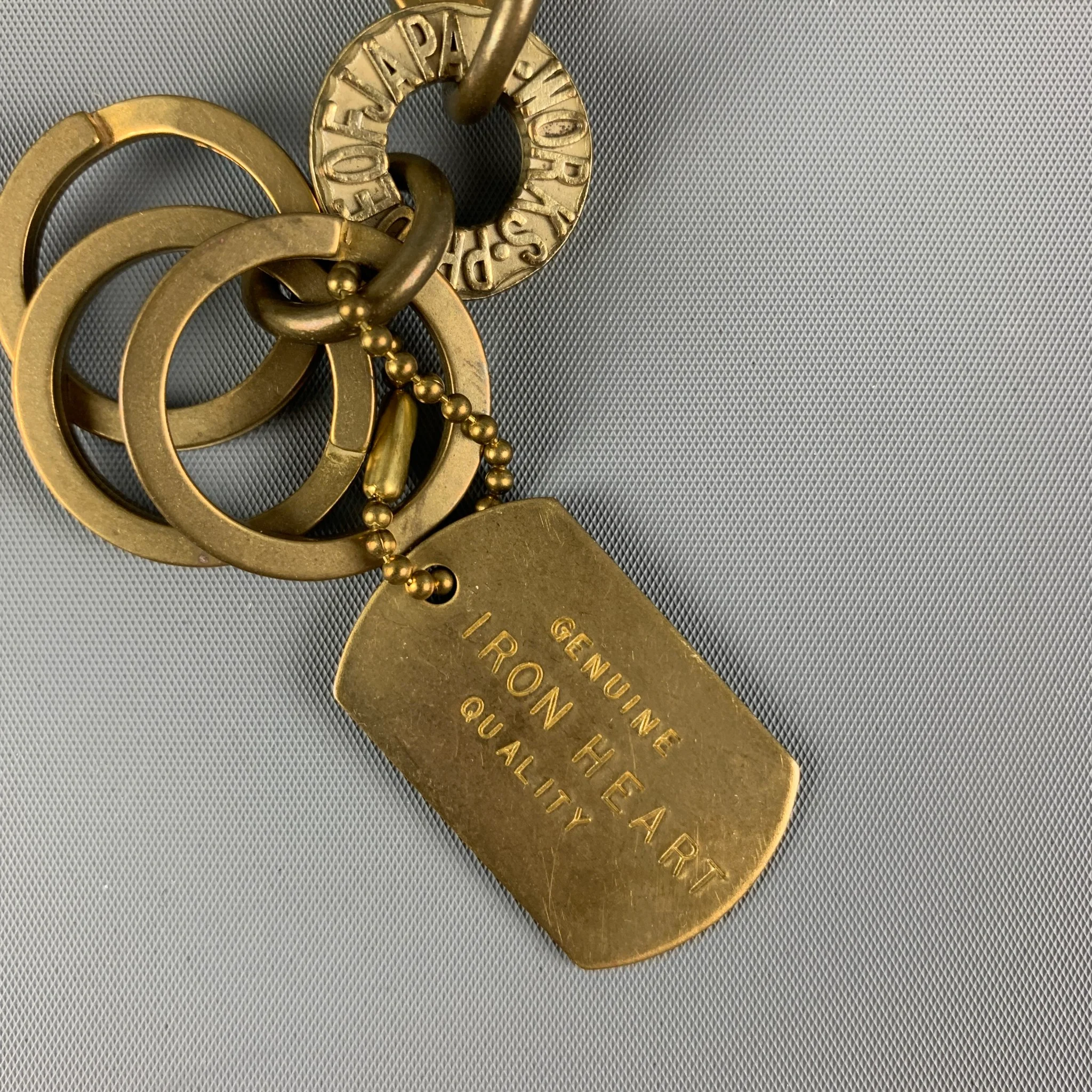 PRIDE OF JAPAN Bronze Iron Heart Key Chain - Image 3