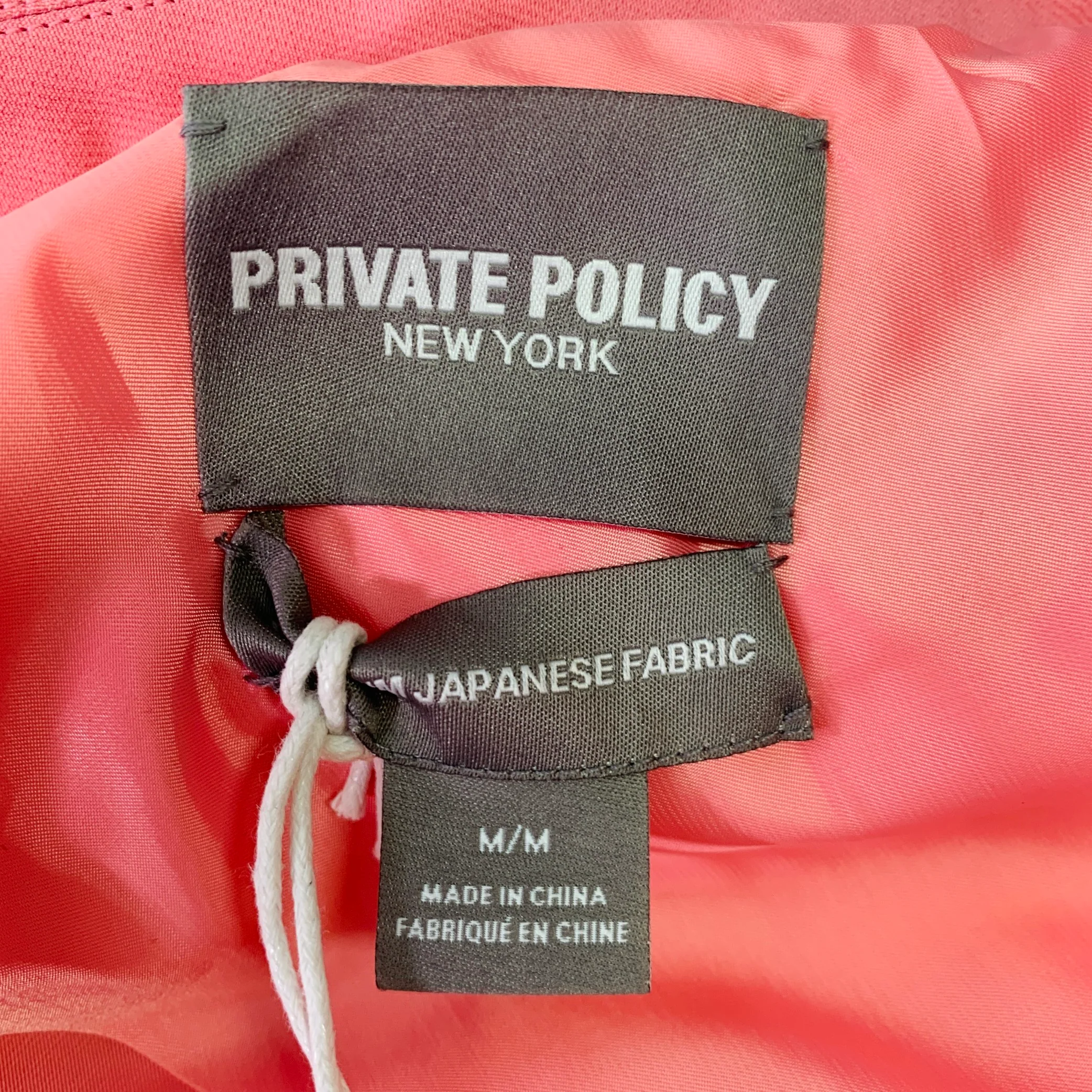 PRIVATE POLICY Size M Pink Polyester Cropped Cargo Jacket Blazer - Image 6