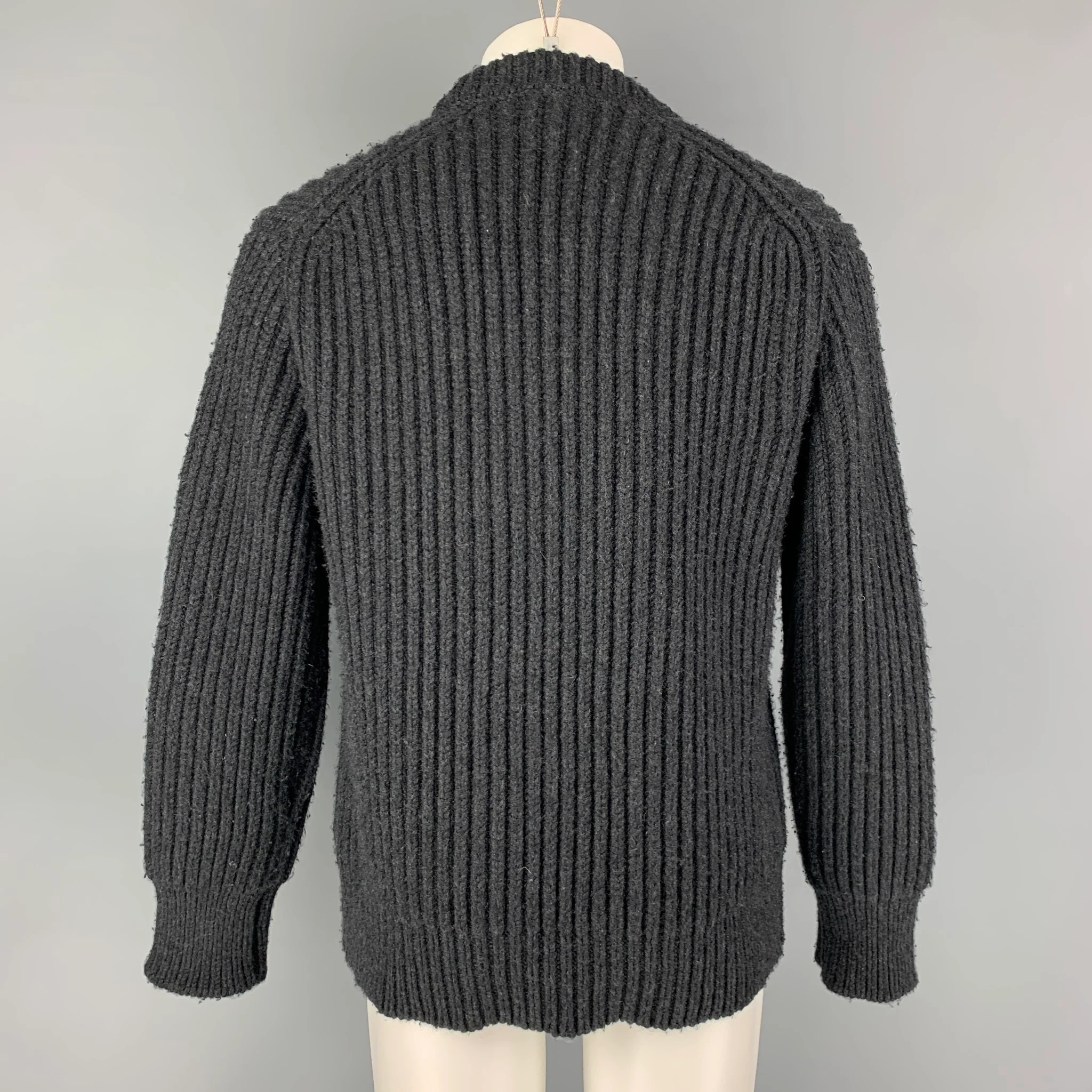 PROENZA SCHOULER Size S Grey Knit Cashmere Chunky Knit Sweater - Image 4