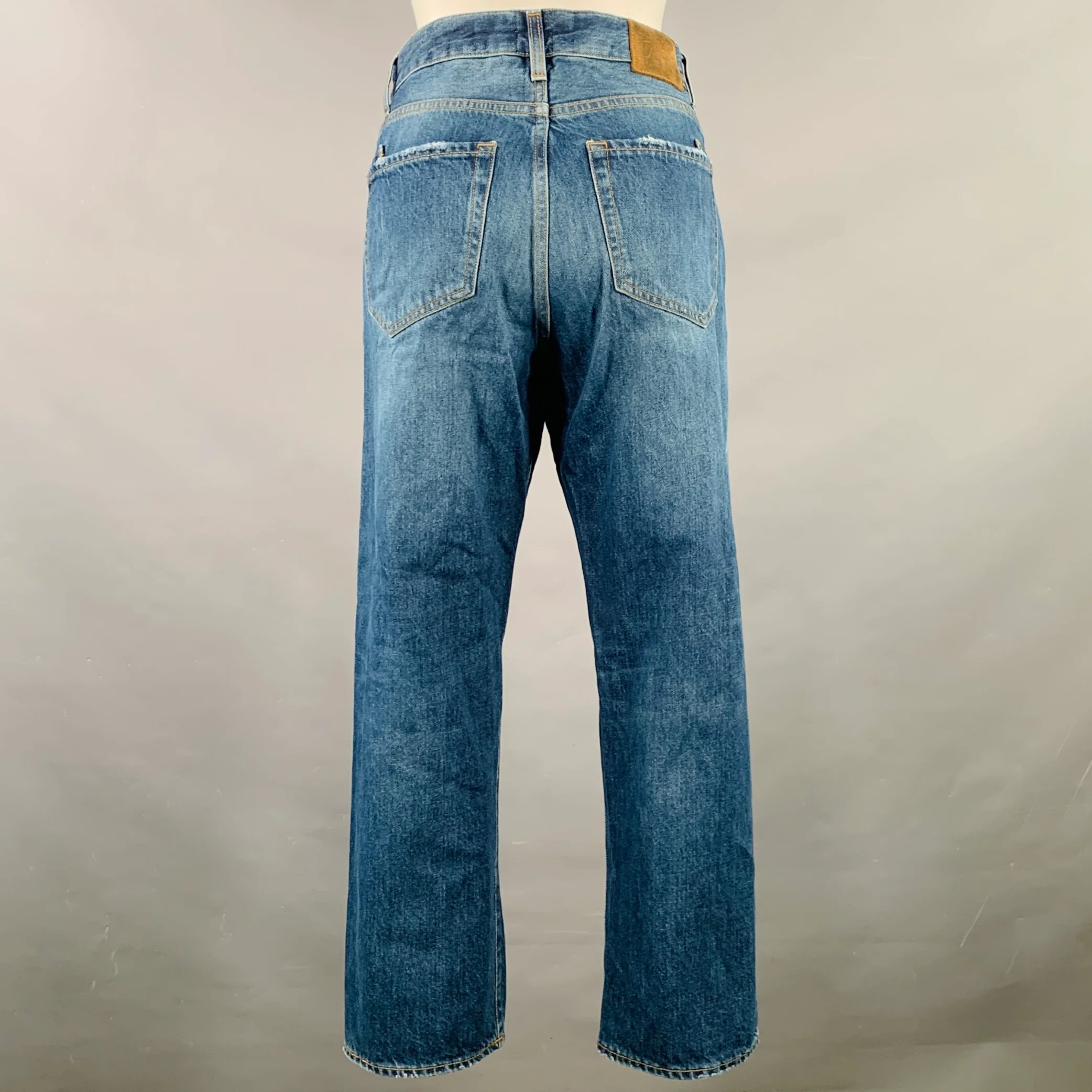 PRPS Size 29 Relaxed Boyfriend Blue Cotton Straight Jeans - Image 2