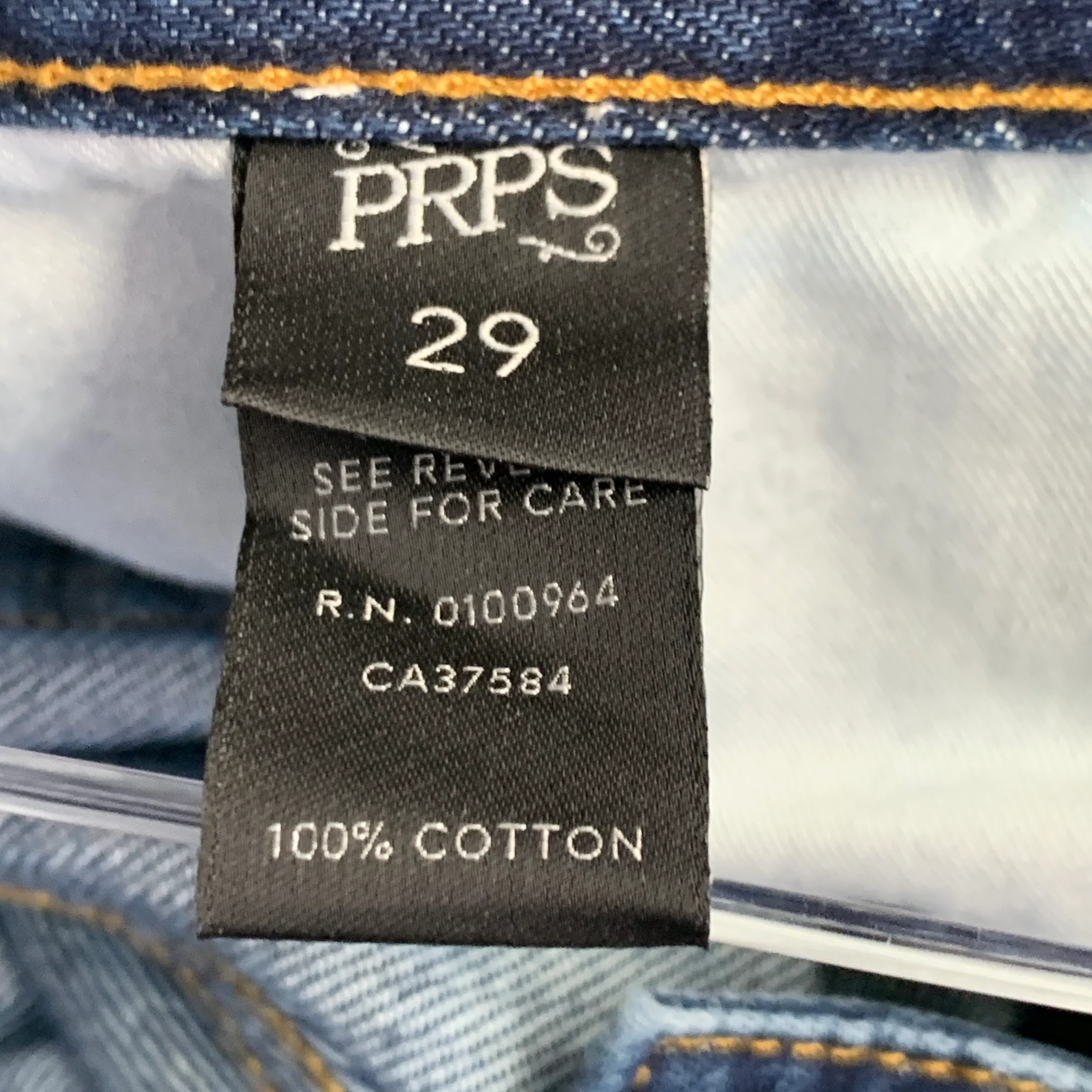 PRPS Size 29 Relaxed Boyfriend Blue Cotton Straight Jeans - Image 6