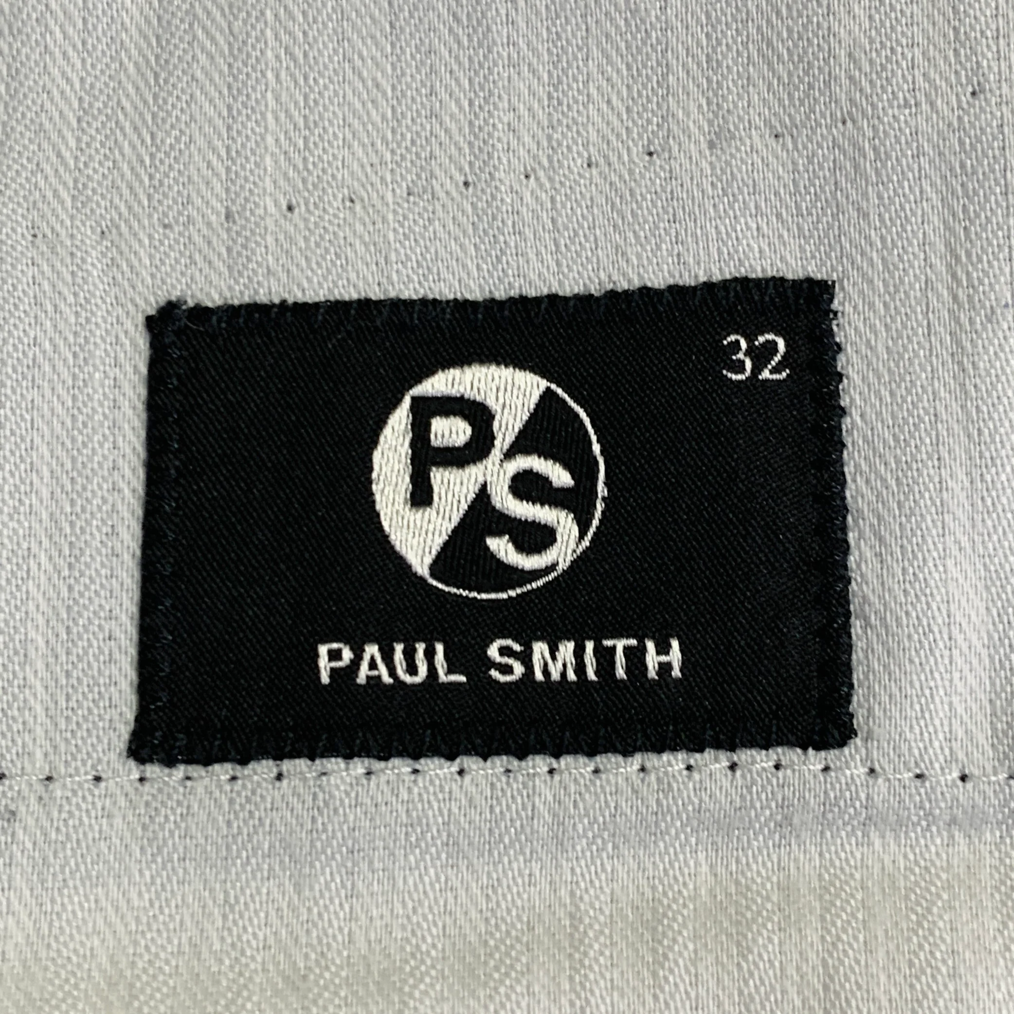 PS by PAUL SMITH Size 32 Black Wool Tapered Drawstring Casual Pants - Image 6