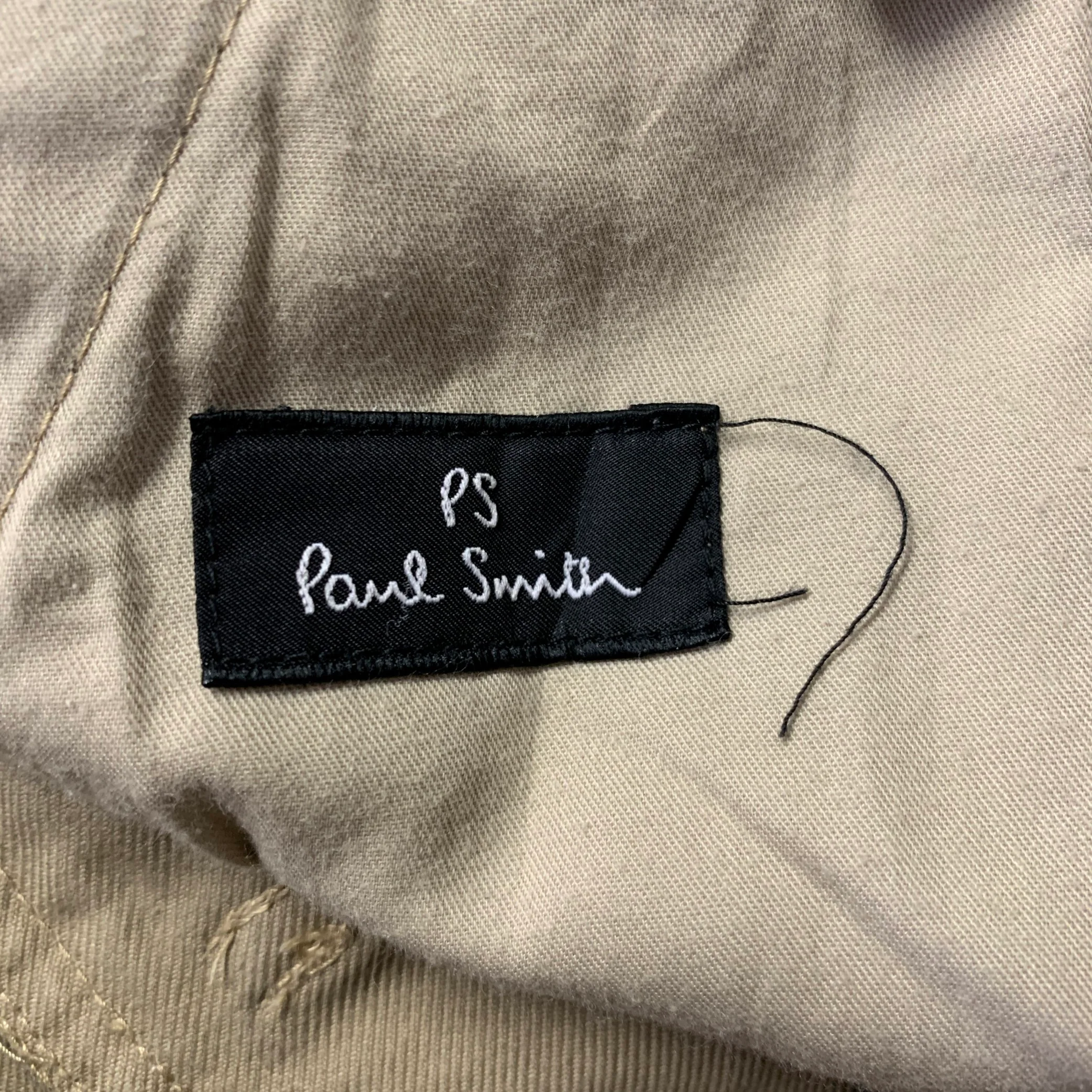 PS by PAUL SMITH Size 34 Khaki Heather Cotton Slim Fit Casual Pants - Image 5