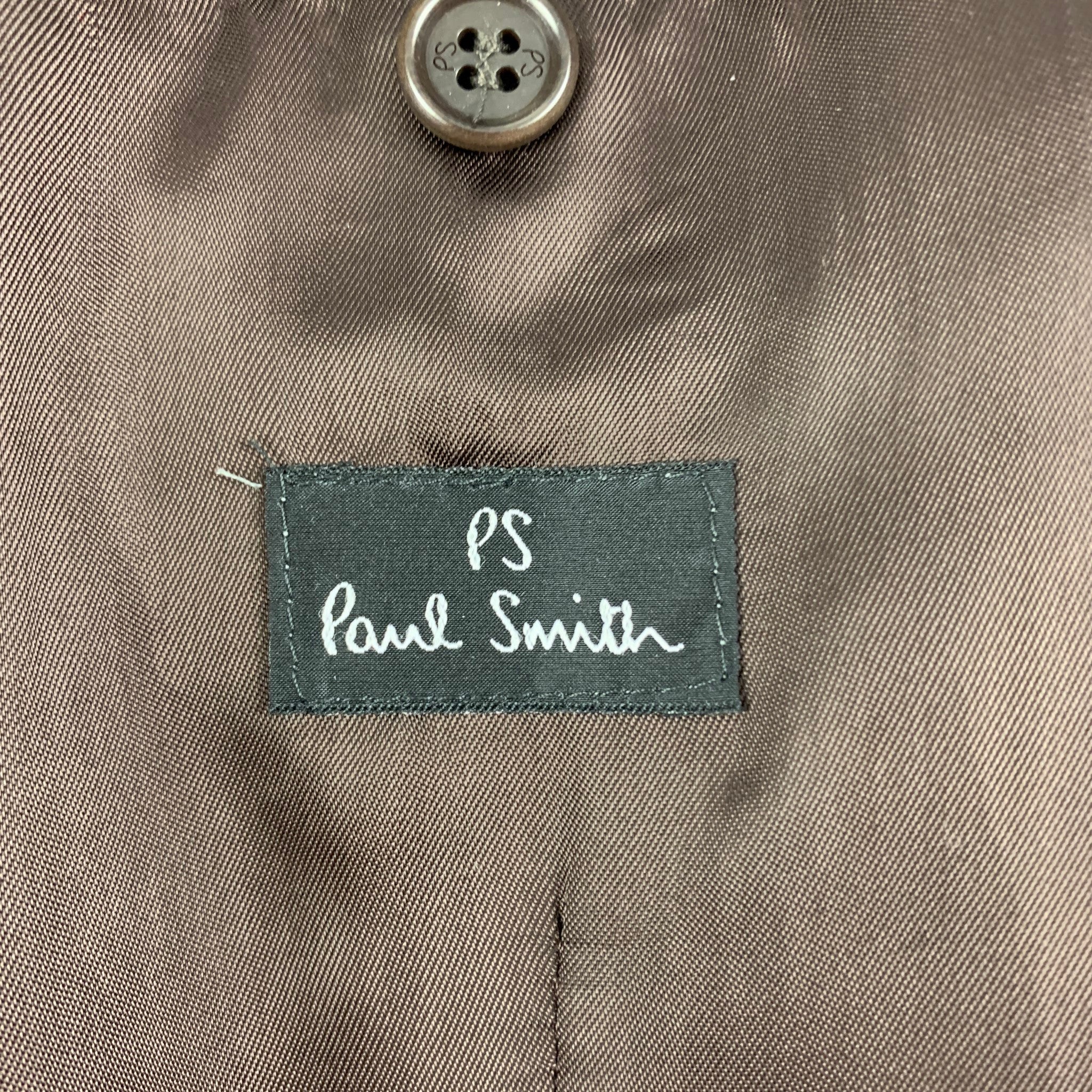 PS by PAUL SMITH Size 38 Burgundy Velvet Cotton Jacket - Image 6
