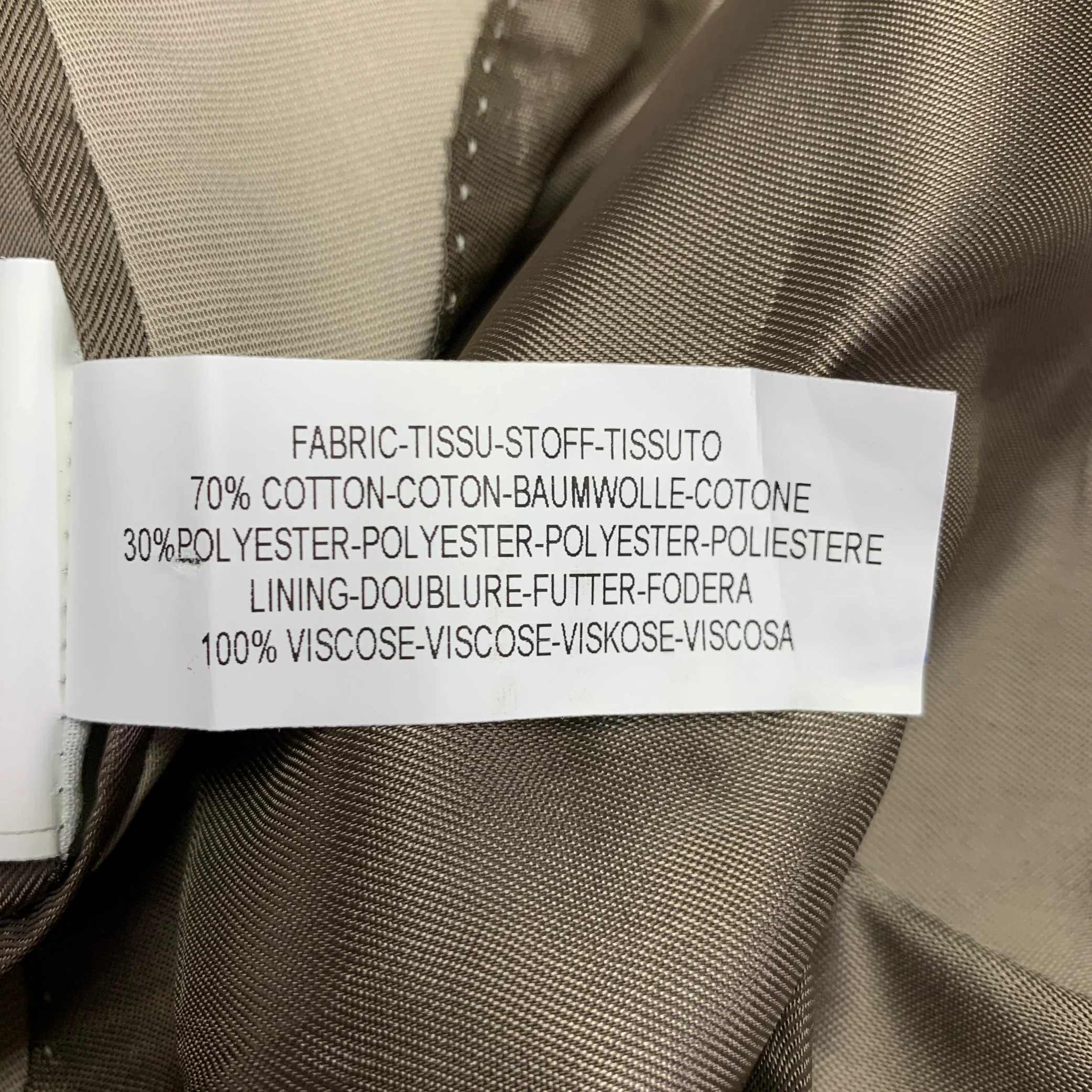 PS by PAUL SMITH Size 42 Khaki Cotton Blend Sport Coat - Image 11