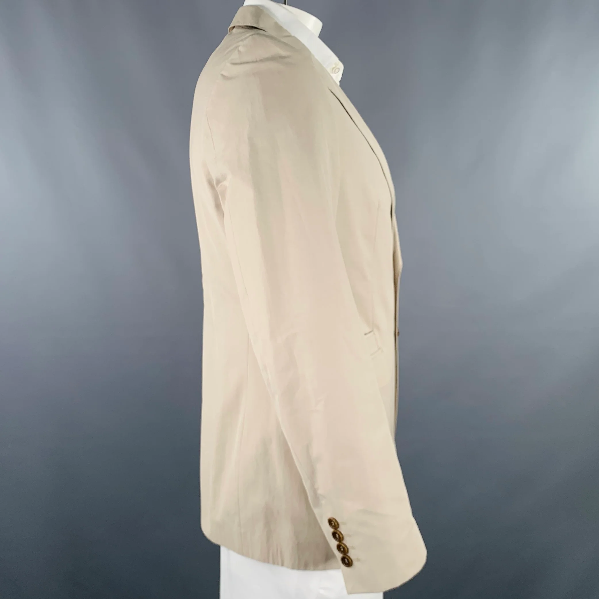 PS by PAUL SMITH Size 42 Khaki Cotton Blend Sport Coat - Image 2