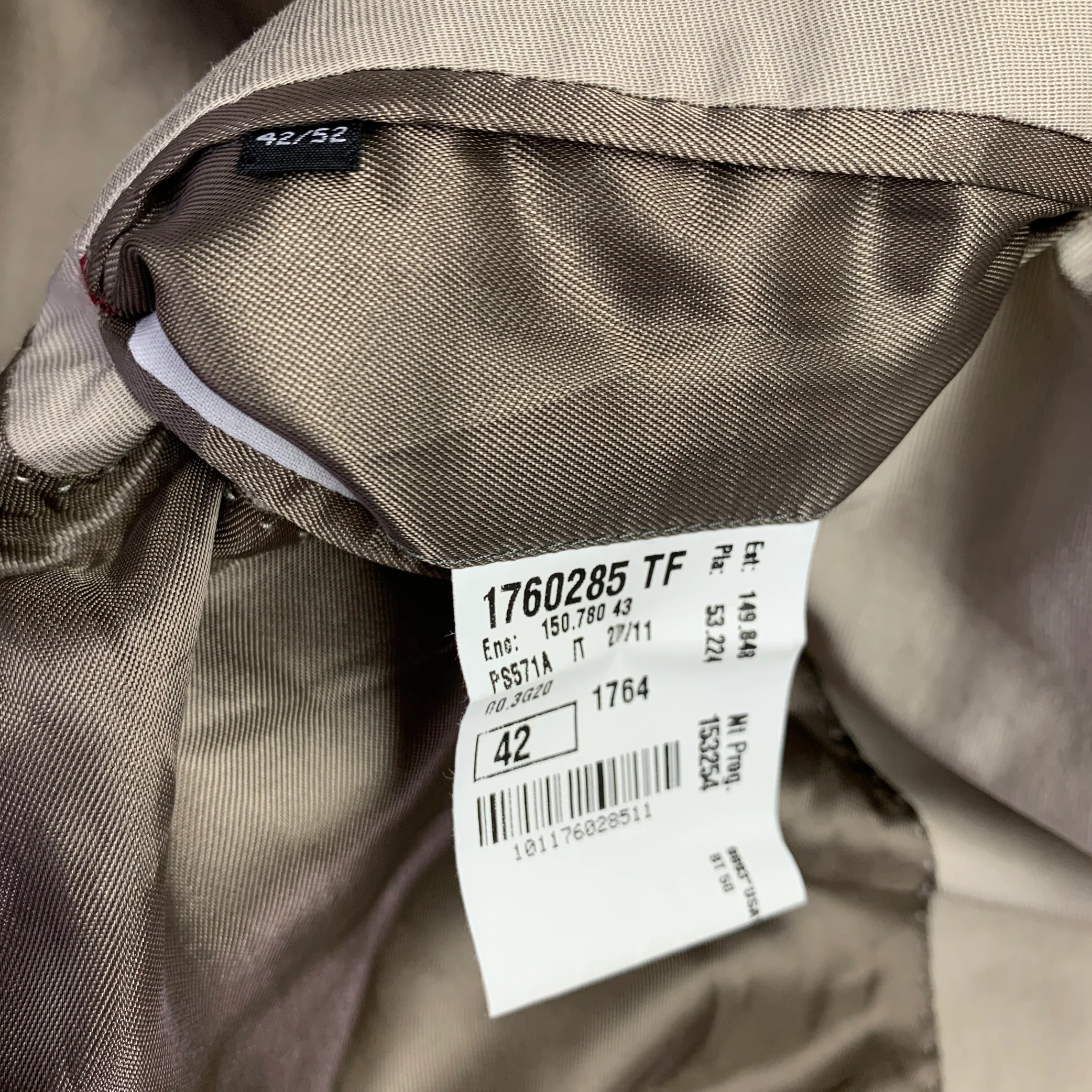 PS by PAUL SMITH Size 42 Khaki Cotton Blend Sport Coat - Image 9