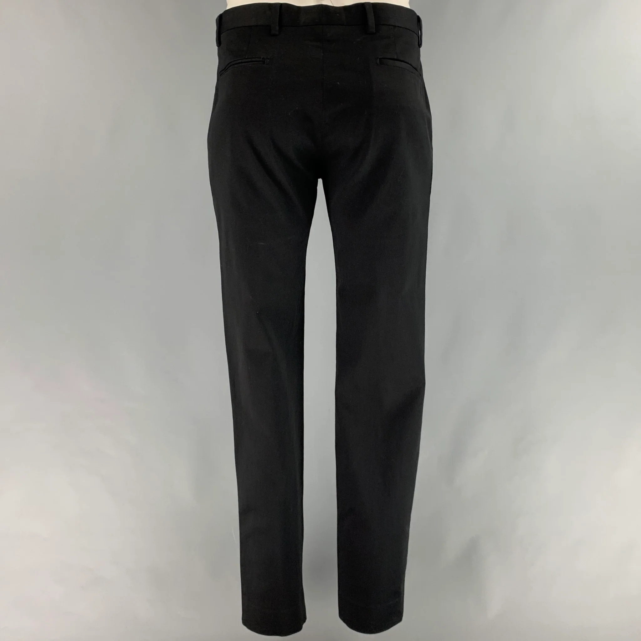PS by PAUL SMITH Size 44 Black Cotton Elastane Notch Lapel Suit - Image 5