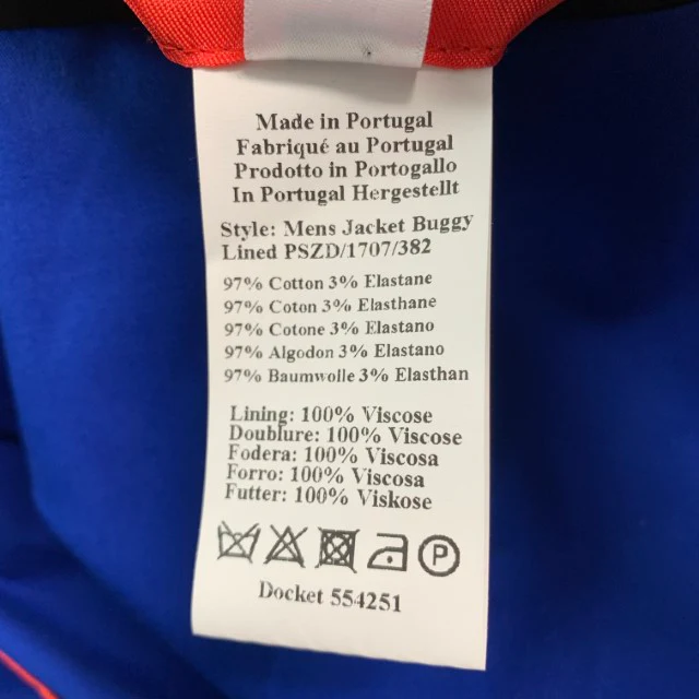 PS by PAUL SMITH Size 44 Royal Blue Solid Cotton Elastane Sport Coat - Image 6