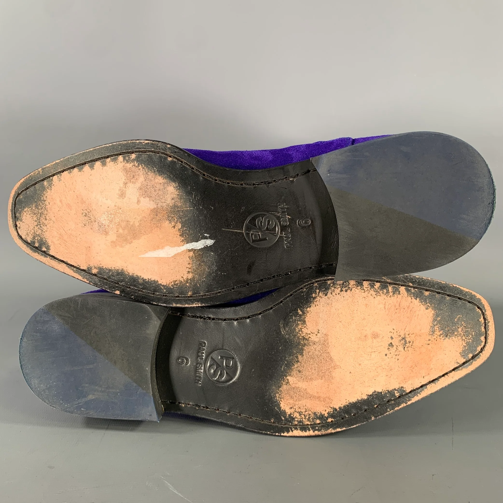 PS by PAUL SMITH Size 7 Purple Black Textured Leather Pull On Boots - Image 6
