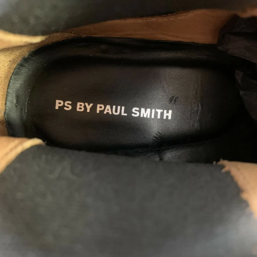 PS by PAUL SMITH Size 7 Purple Black Textured Leather Pull On Boots - Image 9