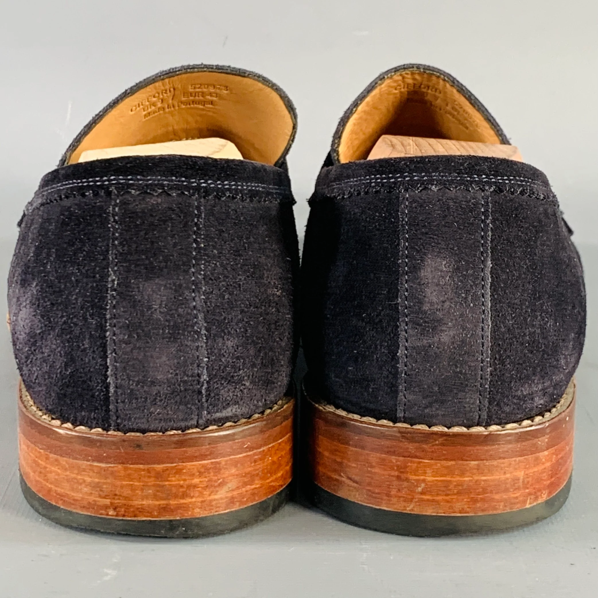 PS by PAUL SMITH Size 8 Gifford Navy Suede Penny Loafers - Image 3