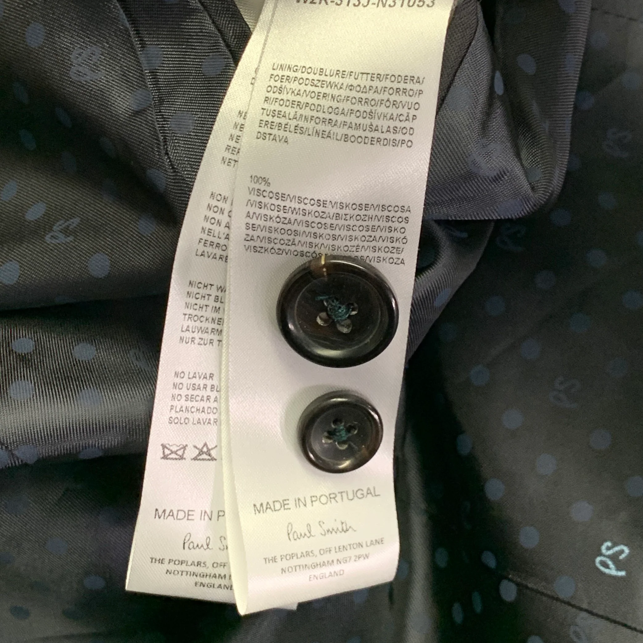 PS by PAUL SMITH Size S Forest Green Wool Notch Lapel Jacket Blazer - Image 10