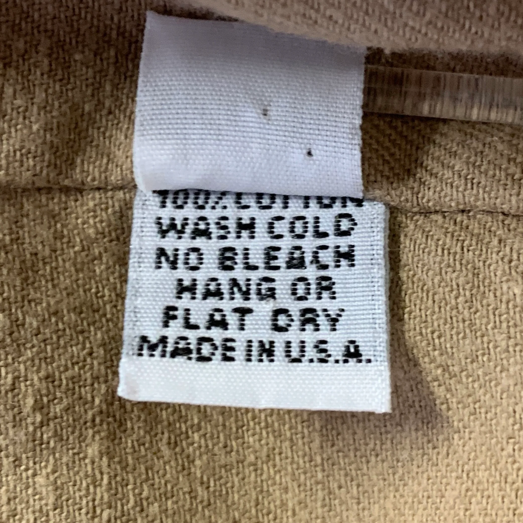 R. SWIADER Size S Camel Cotton Blend Cropped Camp Short Sleeve Shirt - Image 7