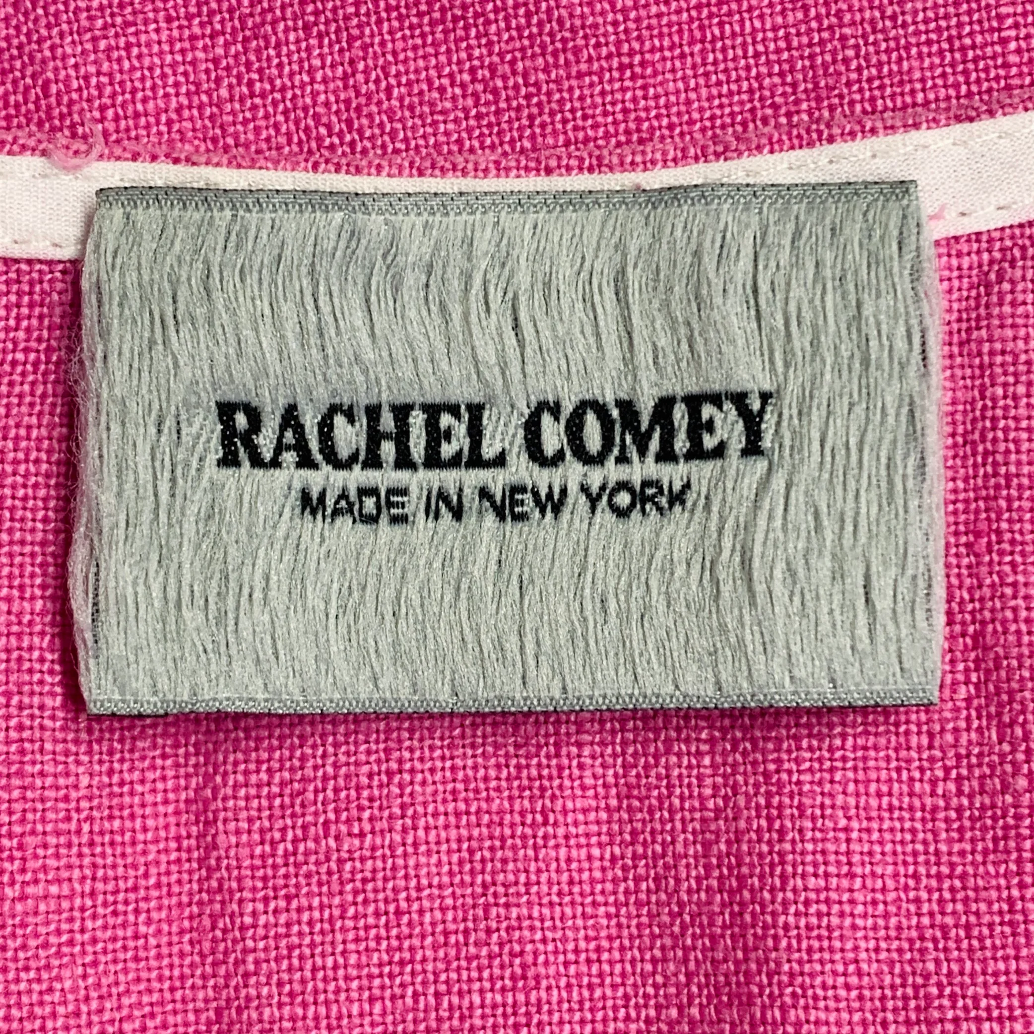 RACHEL COMEY Size 4 Pink Linen Woven Relaxed Fit Tank Casual Top - Image 5