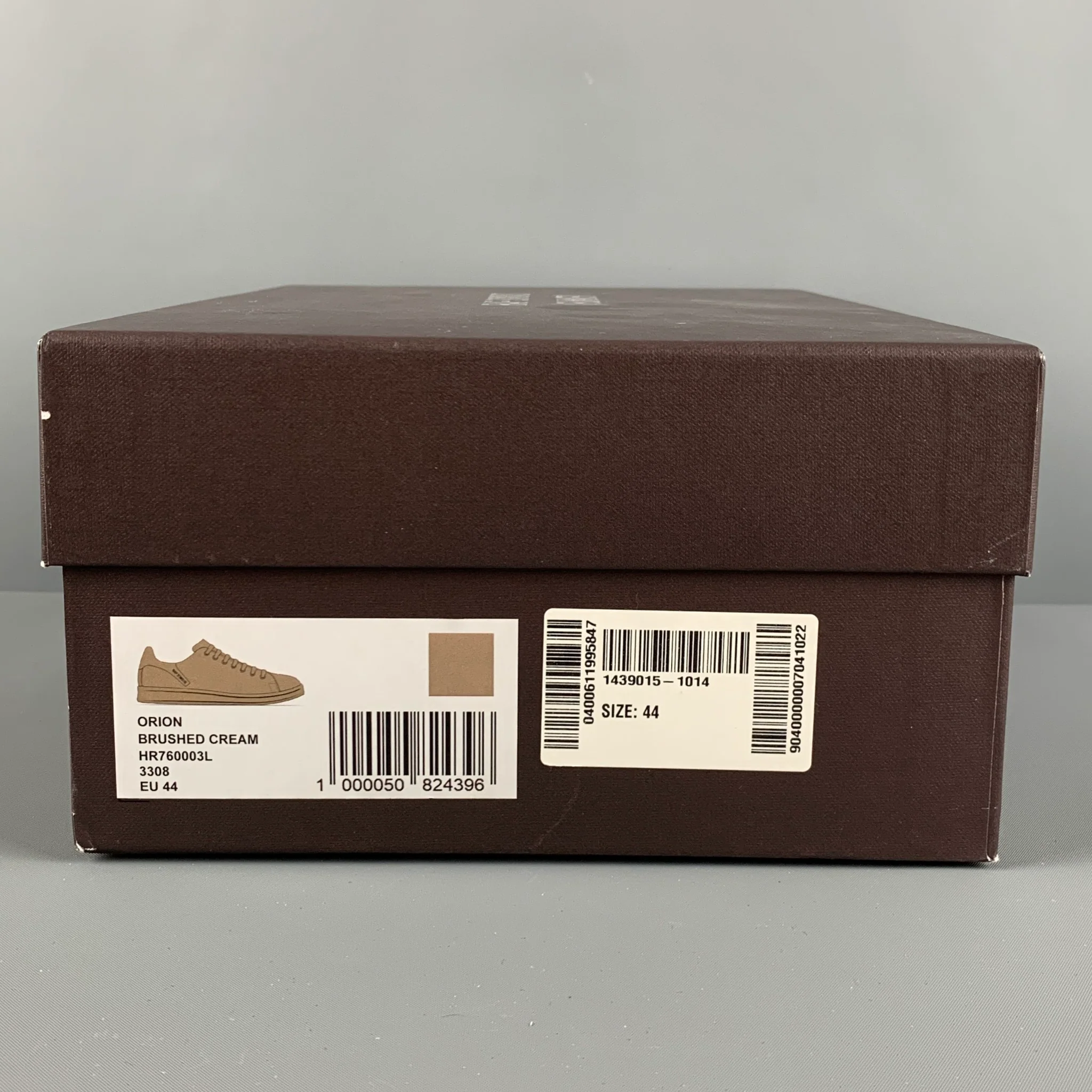 RAF SIMONS Size 11 Beige Leather Low Top Sneakers - Image 10