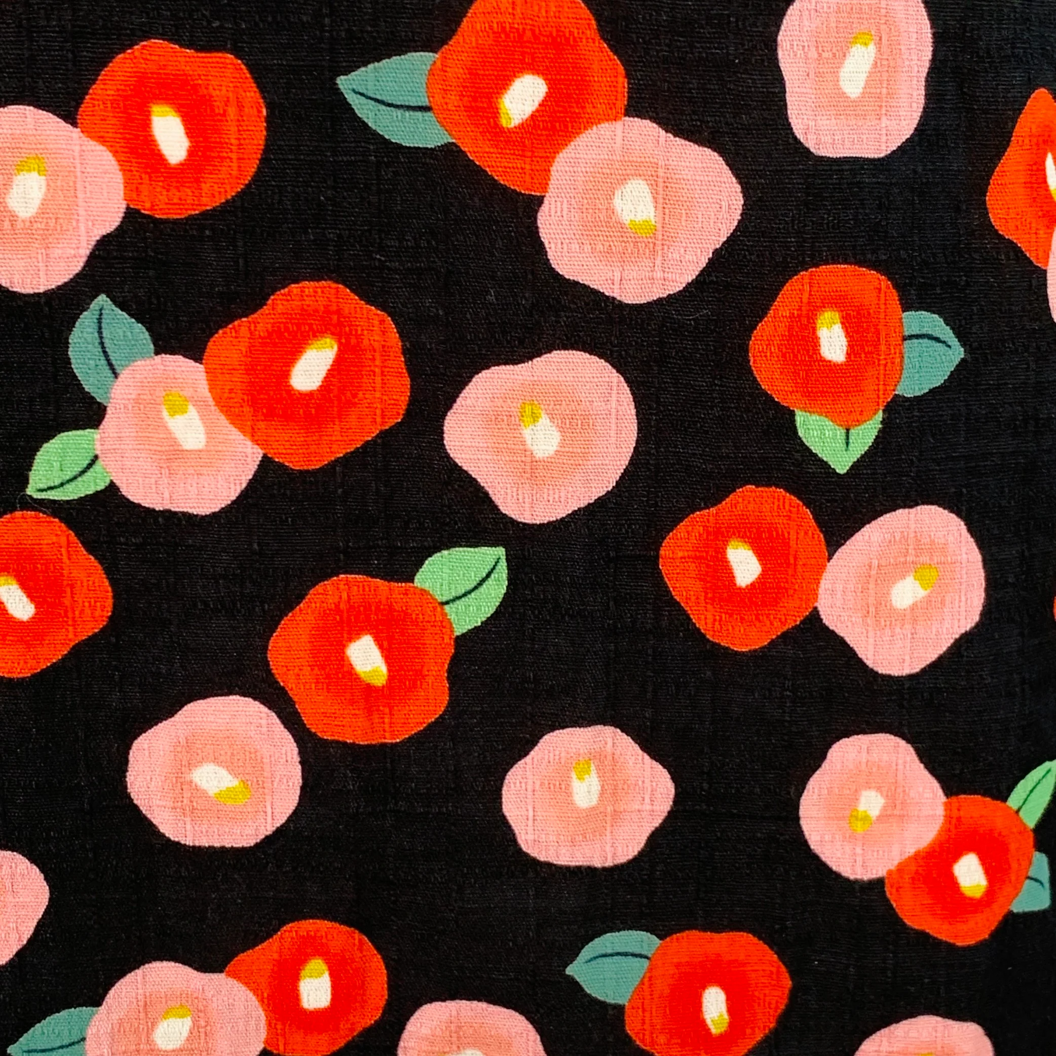 RAF SIMONS SS14 Runway Size 44 Black Red Pink Floral Poppy Cotton Button Up Short Sleeve Shirt - Image 3