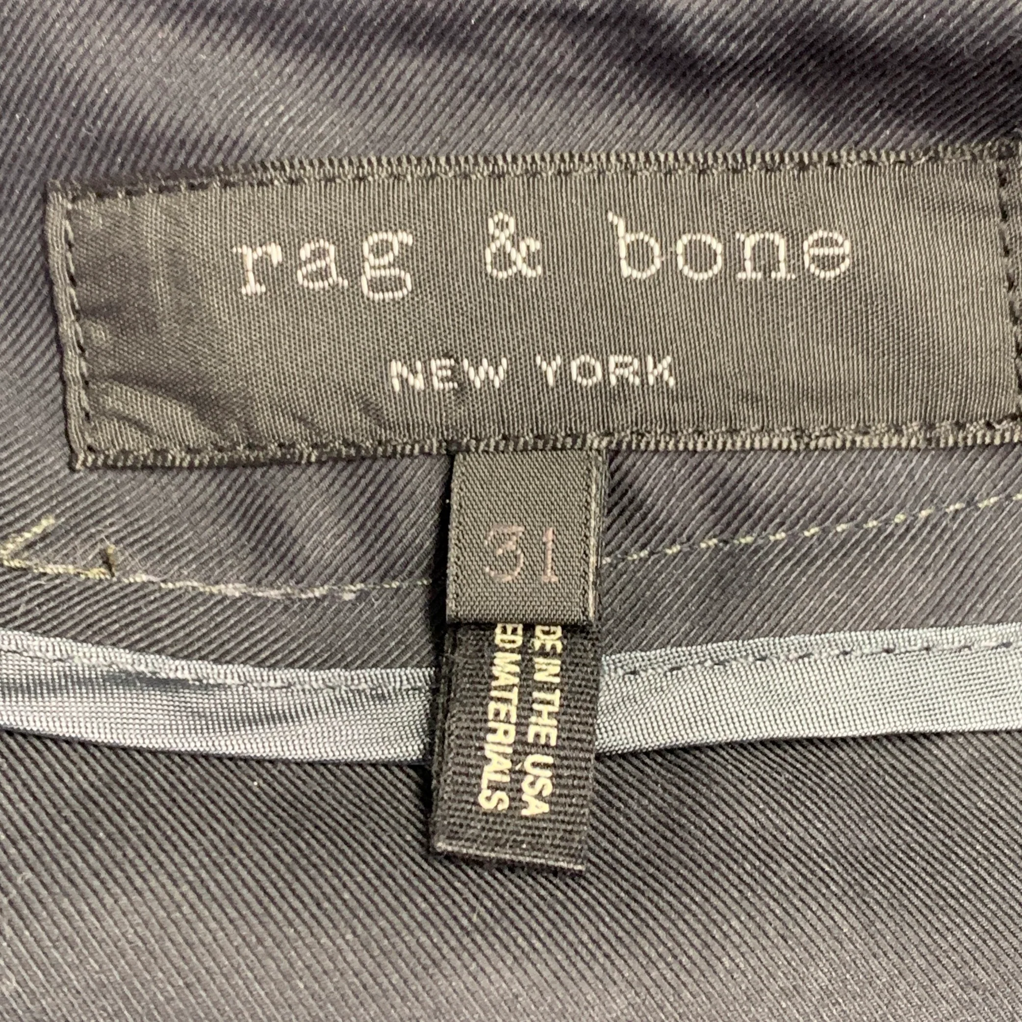 RAG & BONE Size 31 Grey Cotton Blend Drop Crotch Casual Pants - Image 4
