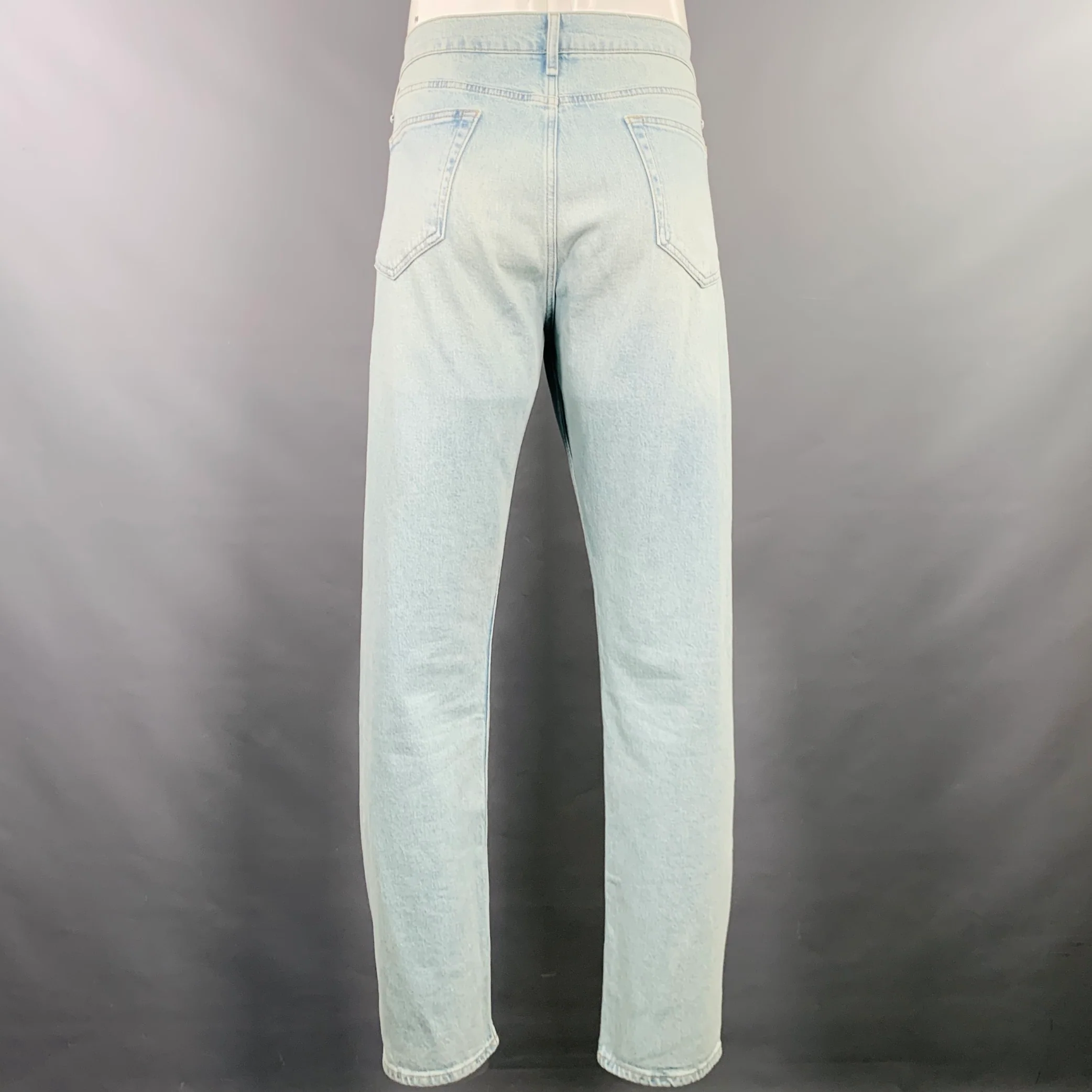 RAG & BONE Size 36 Blue Wash Denim Zip Fly Casual Pants - Image 2