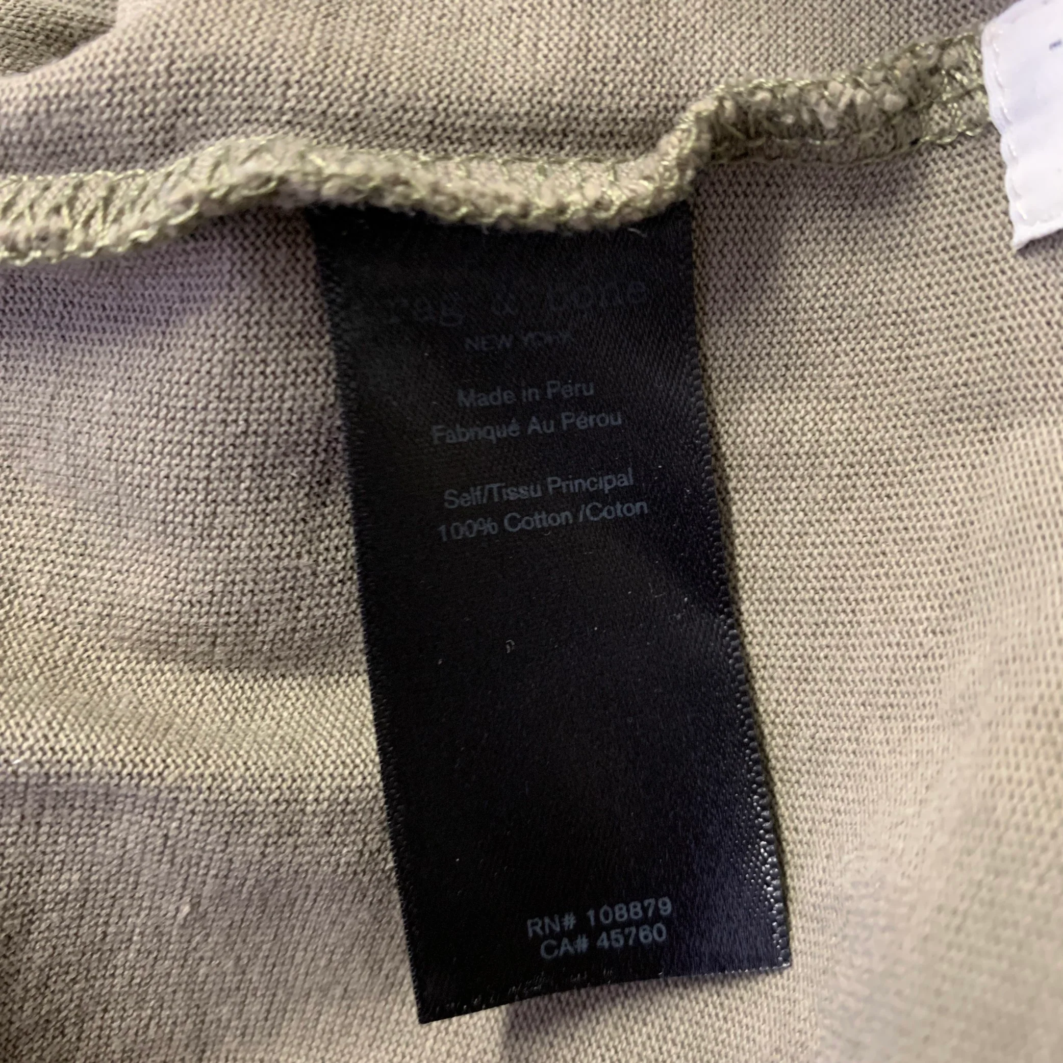 RAG & BONE Size L Green Black Embroidery Cotton Crew-Neck T-shirt - Image 7