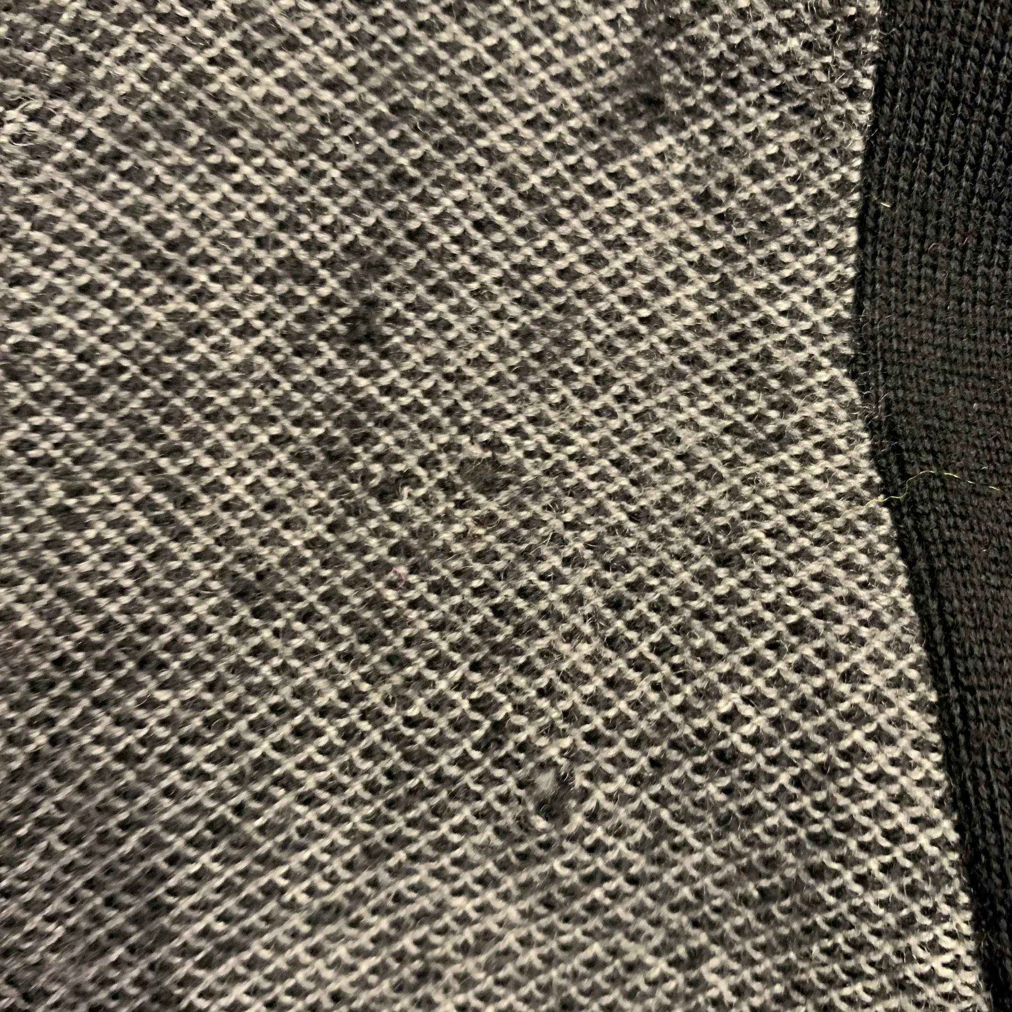 RAG & BONE Size L Grey Black Geometric Wool V-Neck Vest - Image 9